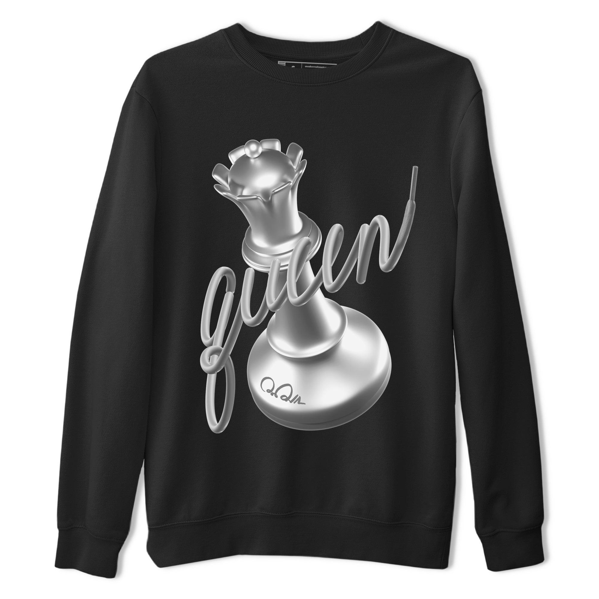 Air Jordan 1 Gift Giving shirt to match jordans 3D Queen sneaker tees  Metal tees AJ1 Gift Giving Drip Gear Zone Unisex Black 2 T-Shirt