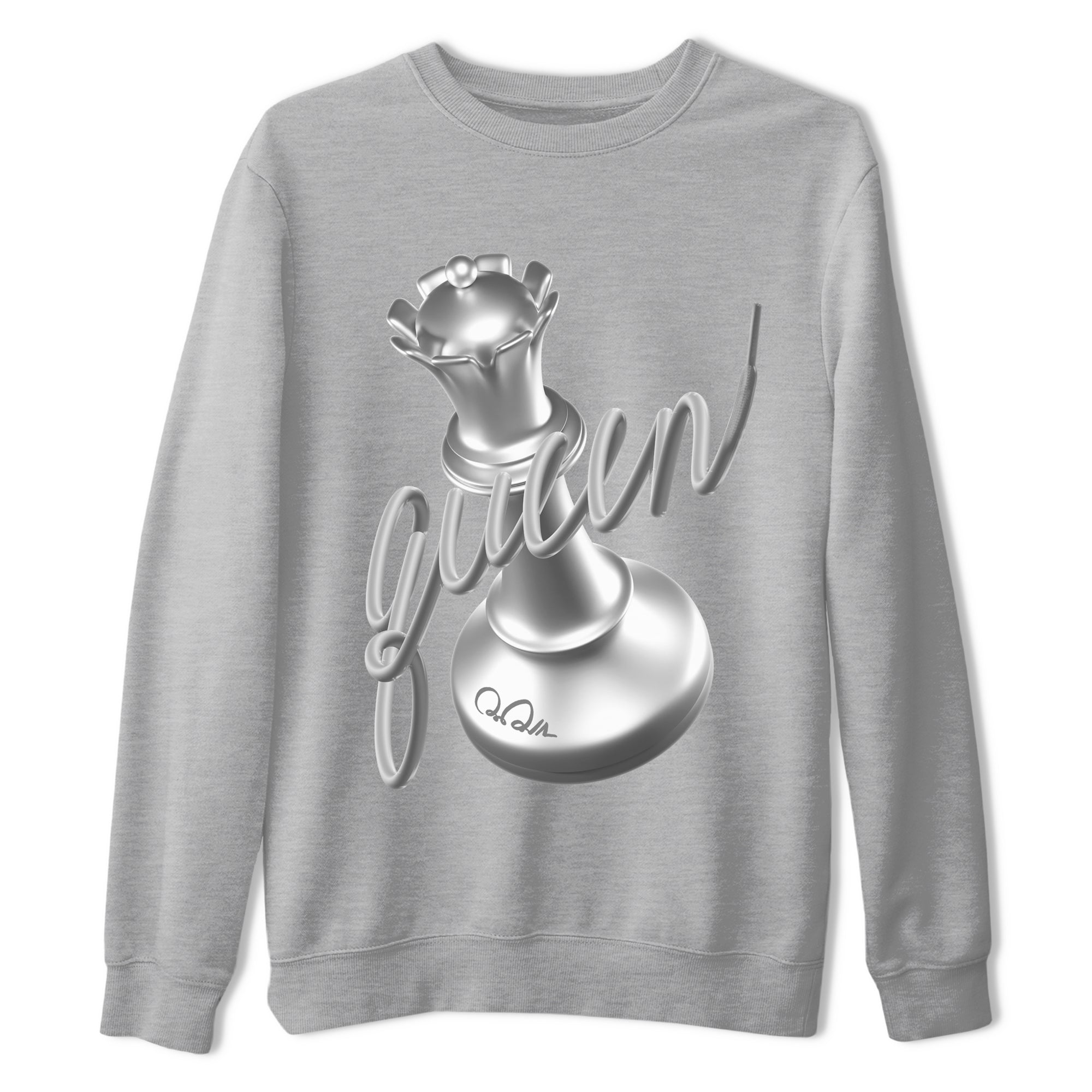Air Jordan 1 Gift Giving shirt to match jordans 3D Queen sneaker tees  Metal tees AJ1 Gift Giving Drip Gear Zone Unisex Heather Grey 2 T-Shirt