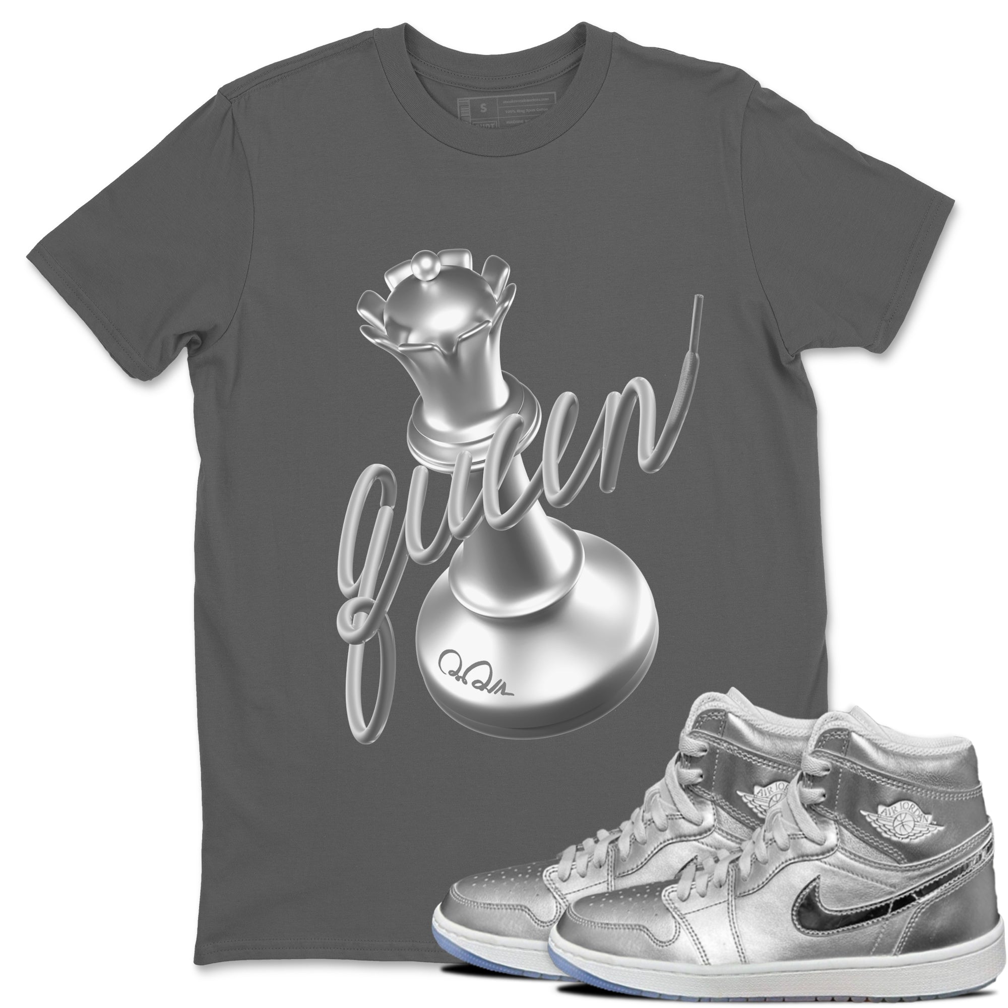 Air Jordan 1 Gift Giving shirt to match jordans 3D Queen sneaker tees  Metal tees AJ1 Gift Giving Drip Gear Zone Unisex Cool Grey 1 T-Shirt