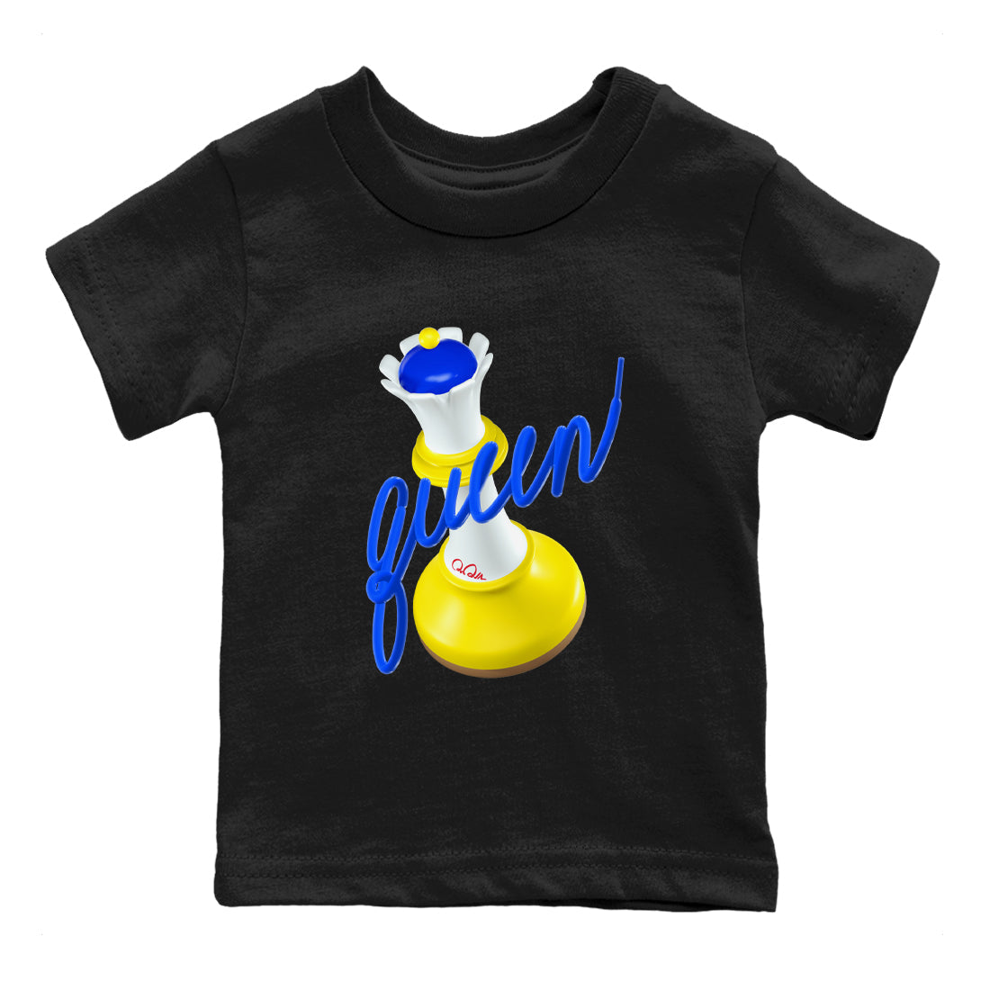 1s Travis Scott Canary shirt to match jordans 3D Queen sneaker tees Air Jordan 1 Travis Scott Canary Drip Gear Zone baby toddler Black 2 cotton Shirt