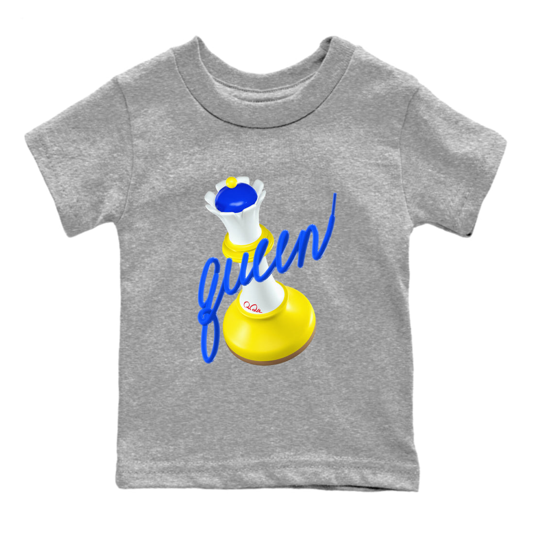 1s Travis Scott Canary shirt to match jordans 3D Queen sneaker tees Air Jordan 1 Travis Scott Canary Drip Gear Zone baby toddler Heather Grey 2 cotton Shirt