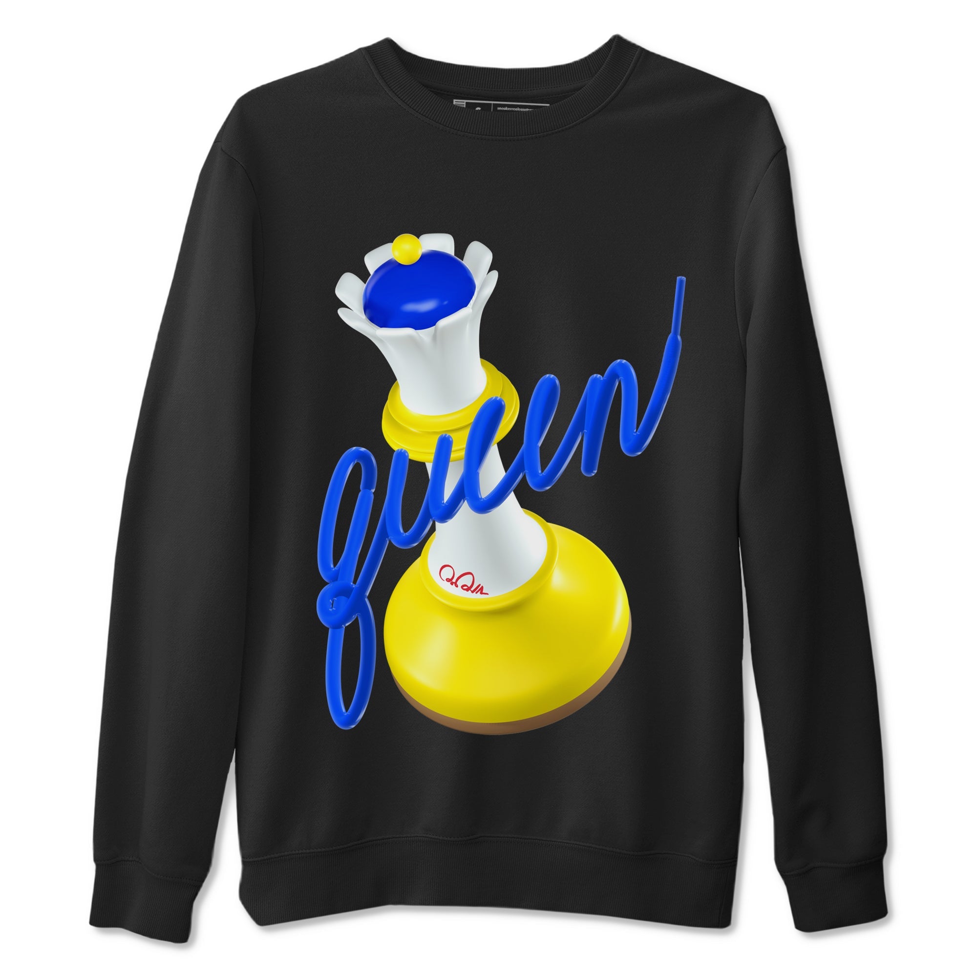 1s Travis Scott Canary shirt to match jordans 3D Queen sneaker tees Air Jordan 1 Travis Scott Canary Drip Gear Zone unisex cotton Black 2 crew neck shirt