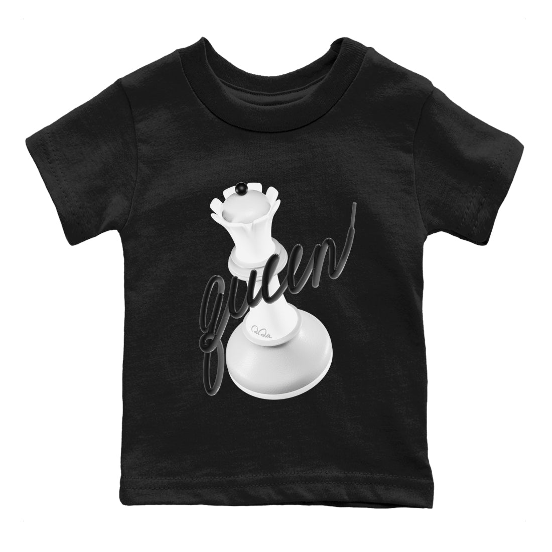 1s Wolf Grey shirts to match jordans 3D Queen sneaker match tees Air Jordan 1 Wolf Grey Drip Gear Zone streetwear brand Baby and Youth Black 2 cotton tee