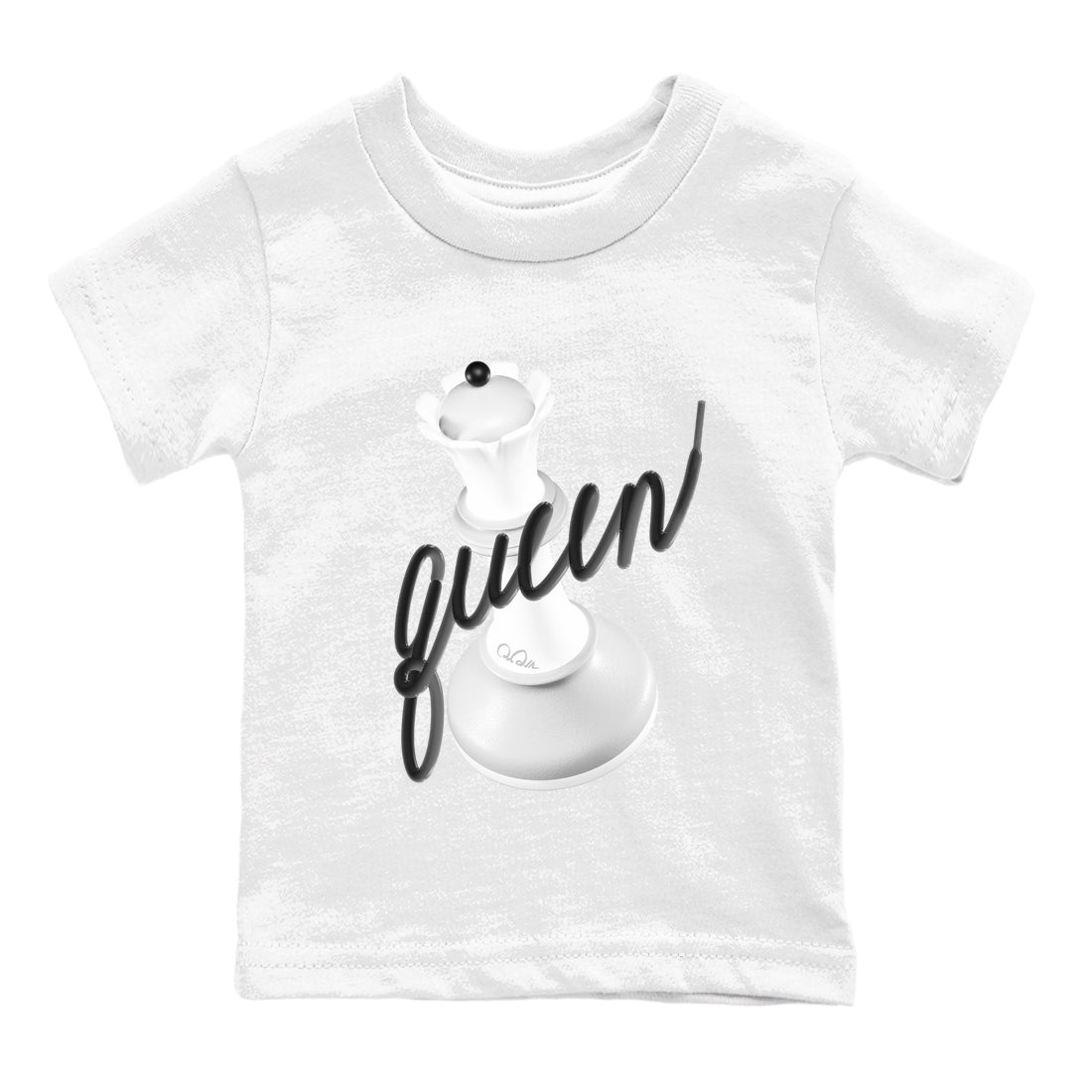 1s Wolf Grey shirts to match jordans 3D Queen sneaker match tees Air Jordan 1 Wolf Grey Drip Gear Zone streetwear brand Baby and Youth White 2 cotton tee