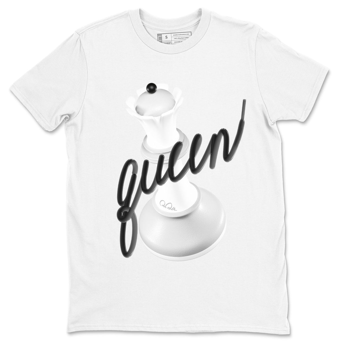1s Wolf Grey shirts to match jordans 3D Queen sneaker match tees Air Jordan 1 Wolf Grey Drip Gear Zone streetwear brand White 2 unisex cotton tee