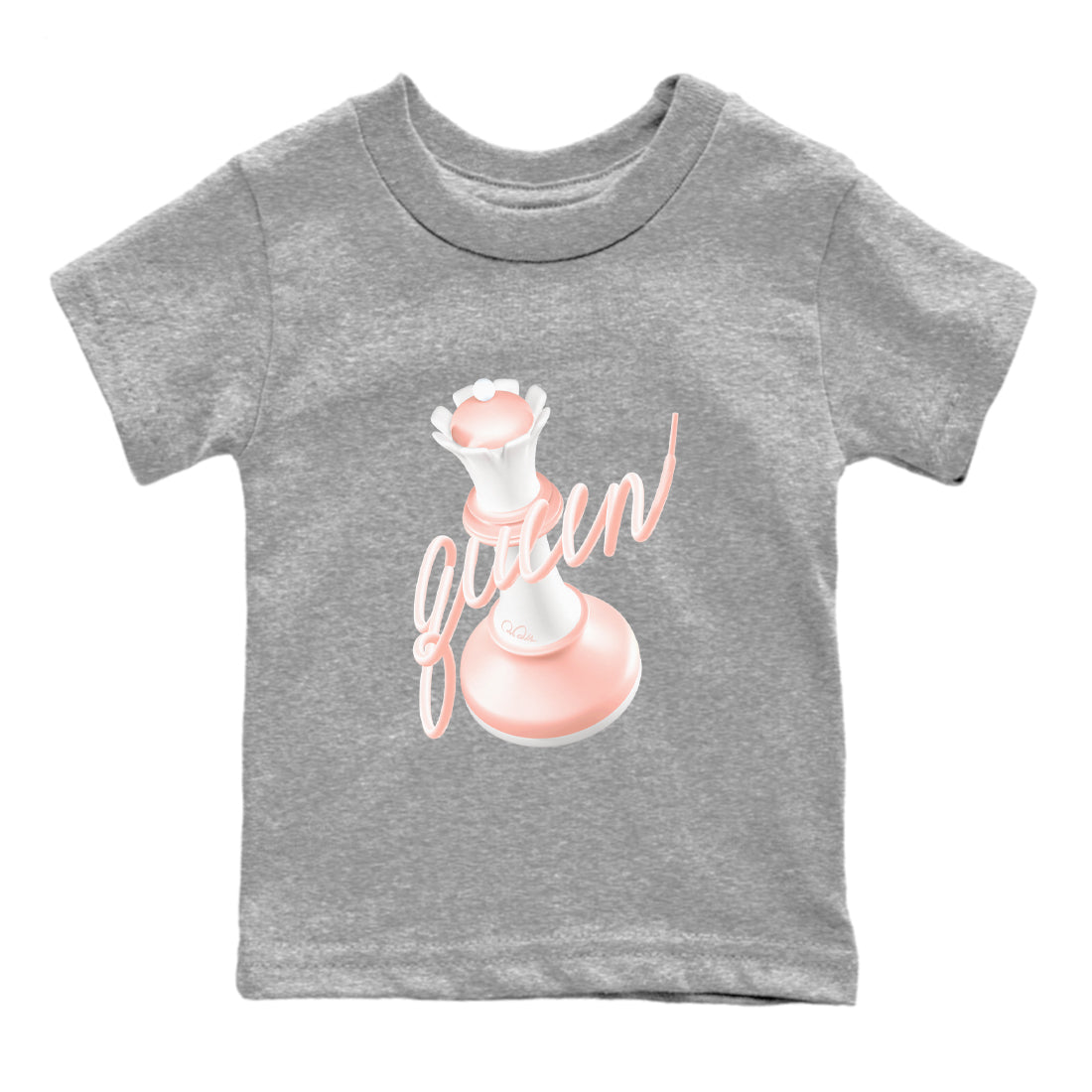 11s Legend Pink shirts to match jordans 3D Queen sneaker match tees Air Jordan 11 Legend Pink Drip Gear Zone streetwear brand Baby and Youth Heather Grey 2 cotton tee