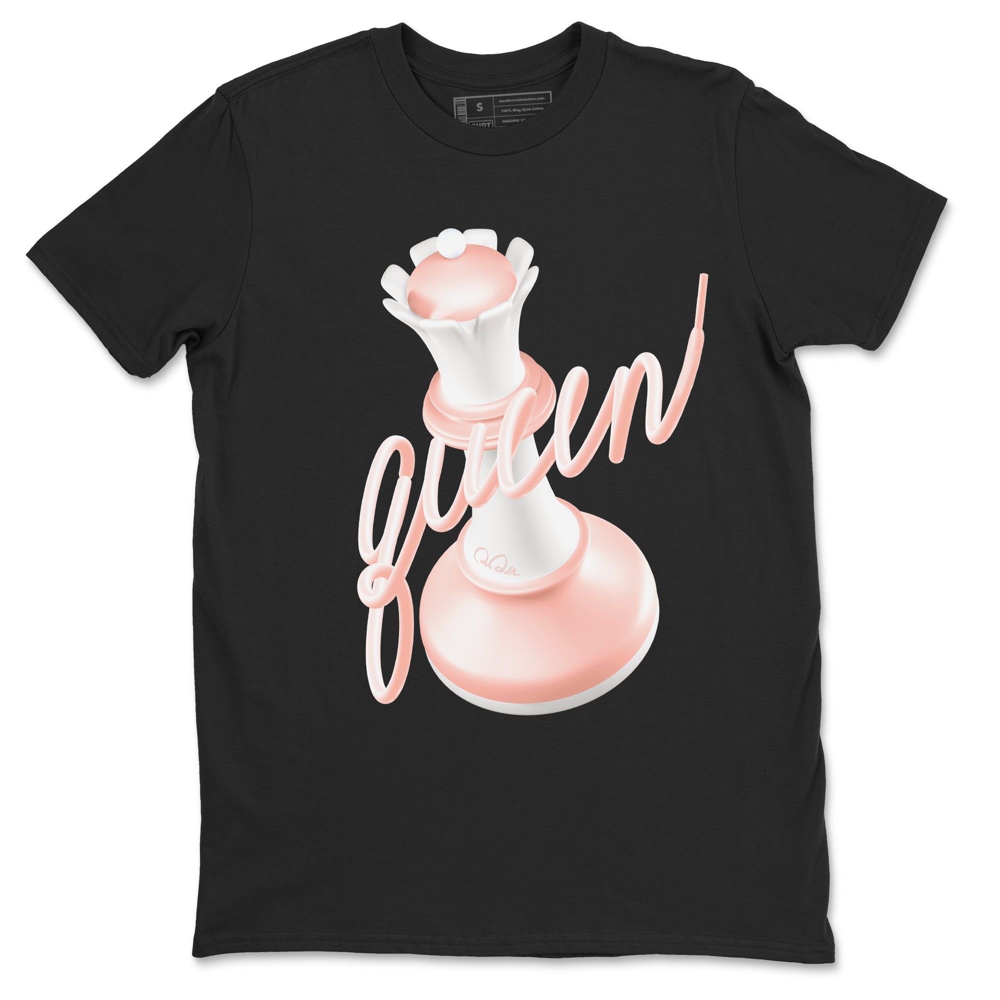 11s Legend Pink shirts to match jordans 3D Queen sneaker match tees Air Jordan 11 Legend Pink Drip Gear Zone streetwear brand Black 2 unisex cotton tee