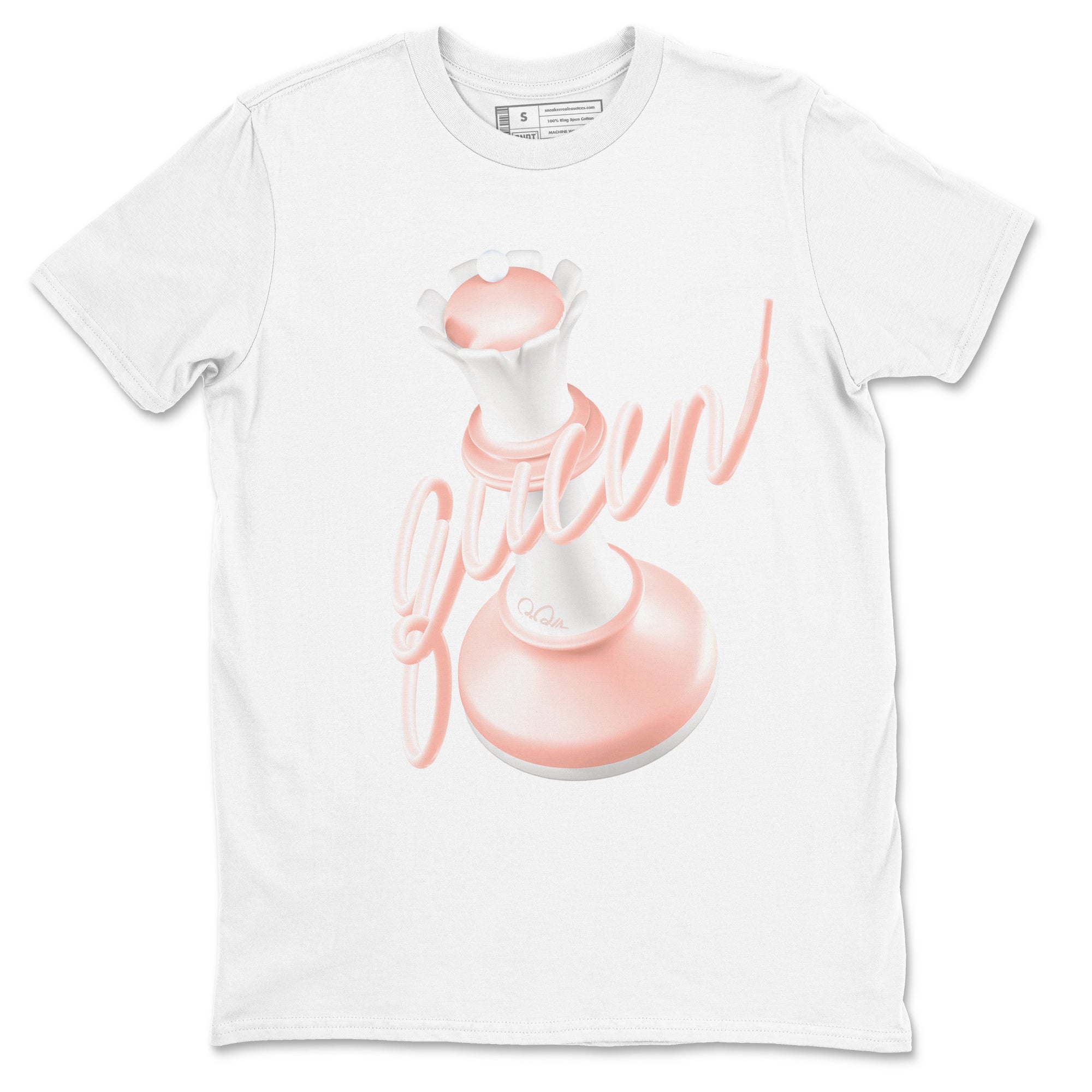 11s Legend Pink shirts to match jordans 3D Queen sneaker match tees Air Jordan 11 Legend Pink Drip Gear Zone streetwear brand White 2 unisex cotton tee
