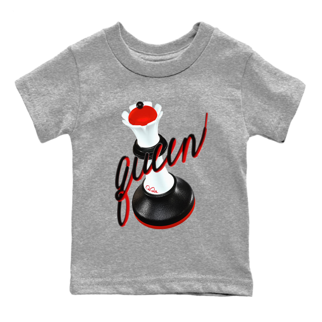 12s Taxi Flip shirts to match jordans 3D Queen sneaker match tees Air Jordan 12 Taxi Flip Drip Gear Zone streetwear brand Baby and Youth Heather Grey 2 cotton tee