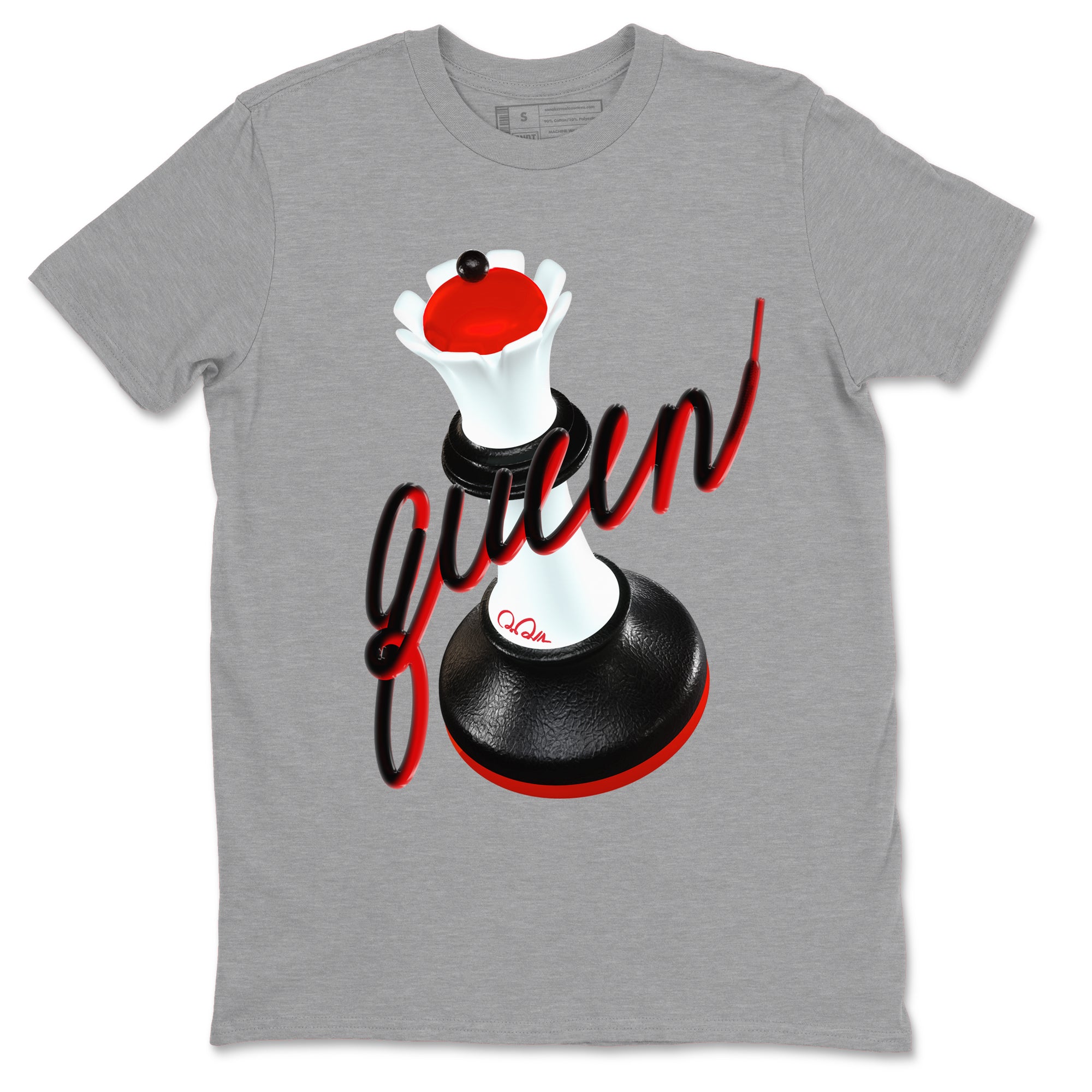 12s Taxi Flip shirts to match jordans 3D Queen sneaker match tees Air Jordan 12 Taxi Flip Drip Gear Zone streetwear brand Heather Grey 2 unisex cotton tee