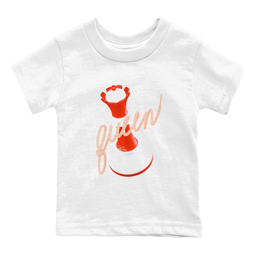 13s Dune Red shirts to match jordans 3D Queen sneaker match tees Air Jordan 13 Dune Red Drip Gear Zone streetwear brand Baby and Youth White 2 cotton tee