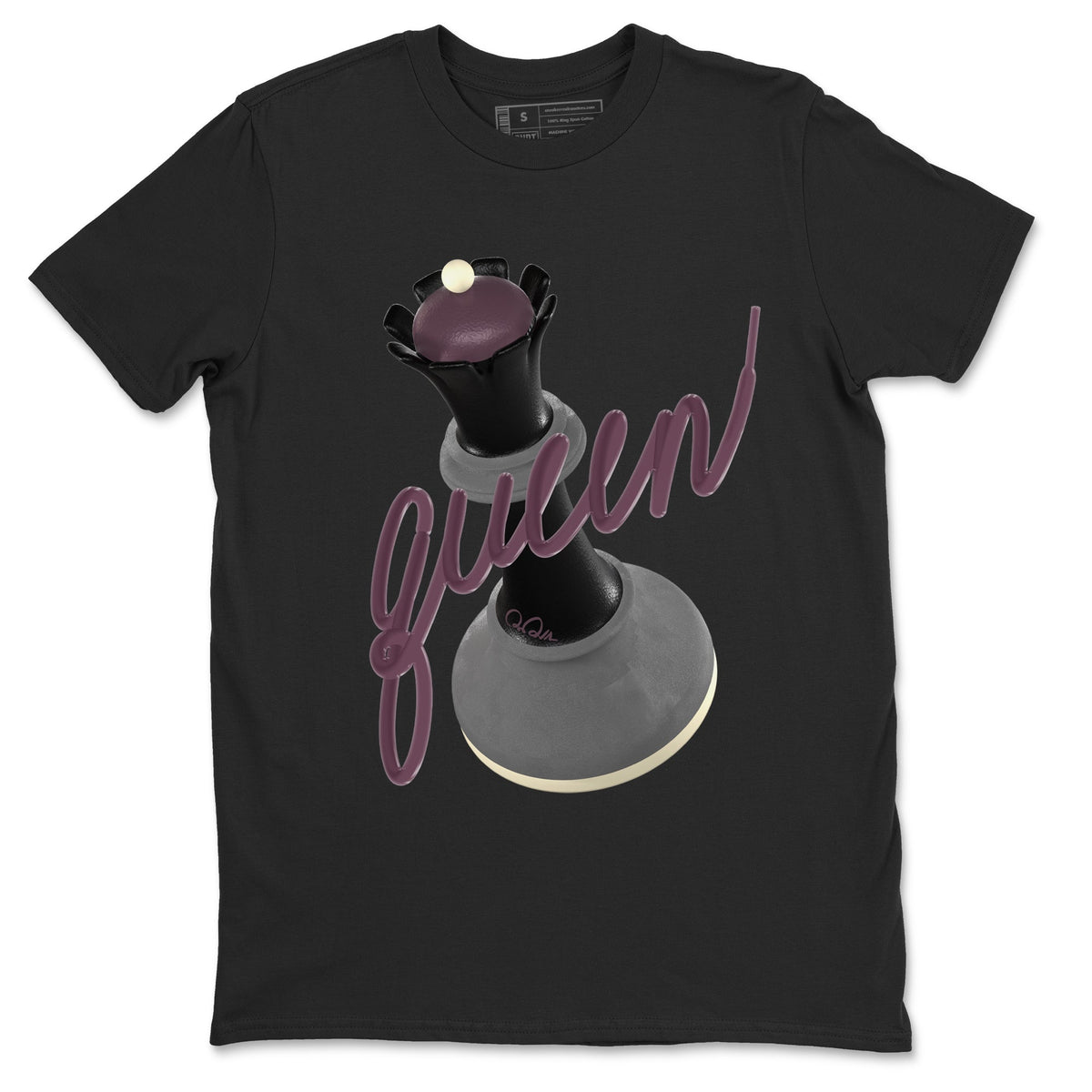 3s A Ma Maniere x Black shirts to match jordans 3D Queen sneaker match tees A Ma Maniere x Air Jordan 3 “While You Were Sleeping”Sneaker Release Tees unisex cotton Black 2 crew neck shirts