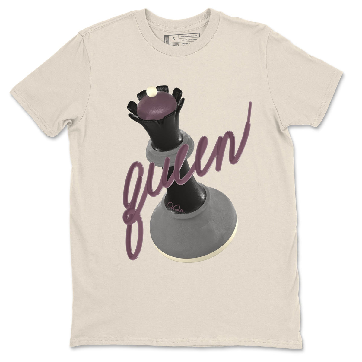 3s A Ma Maniere x Black shirts to match jordans 3D Queen sneaker match tees A Ma Maniere x Air Jordan 3 “While You Were Sleeping”Sneaker Release Tees unisex cotton Natural 2 crew neck shirts