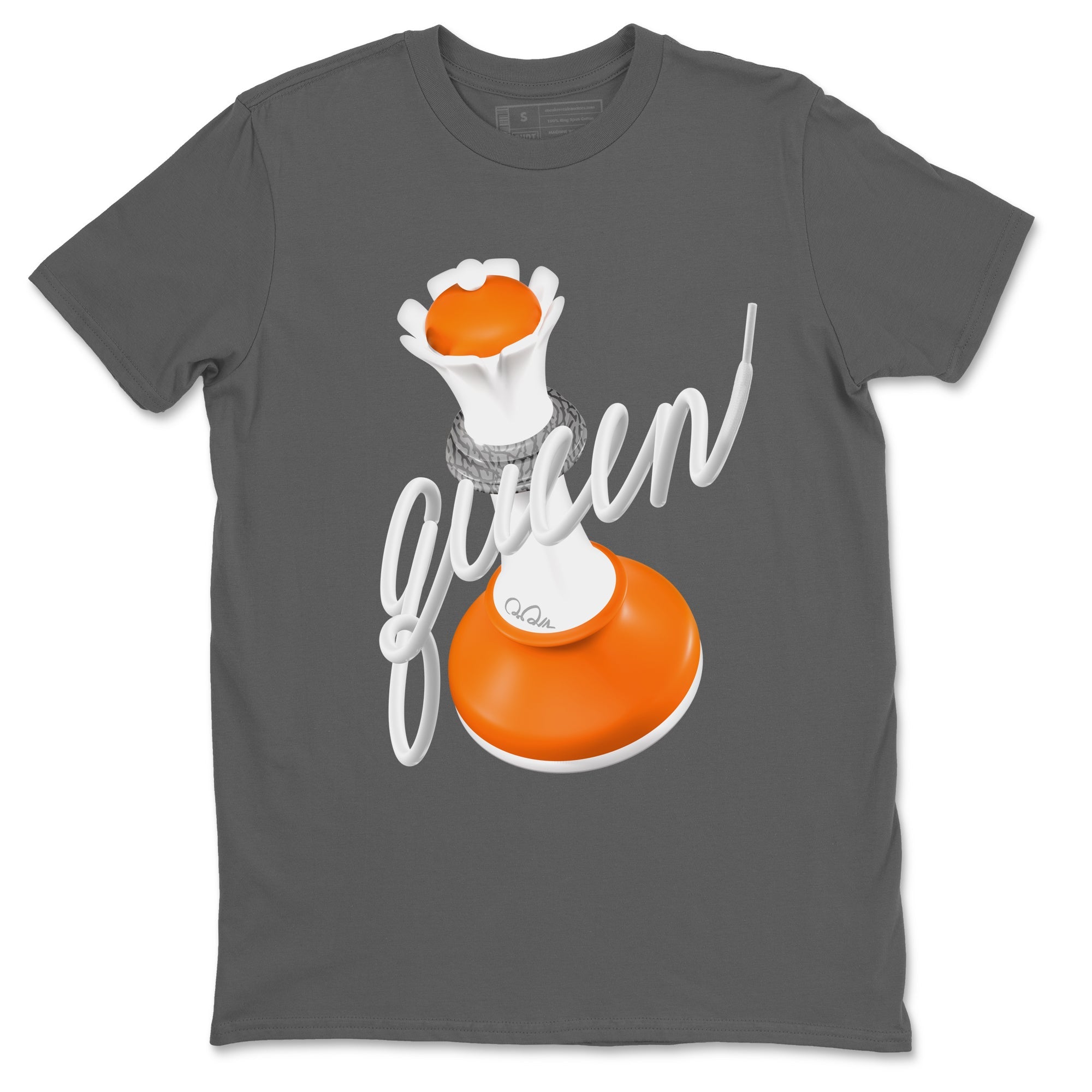 3s Georgia Peach shirt to match jordans 3D Queen sneaker tees Air Jordan 3 Georgia Peach Drip Gear Zone unisex cotton Cool Grey 2 crew neck shirt