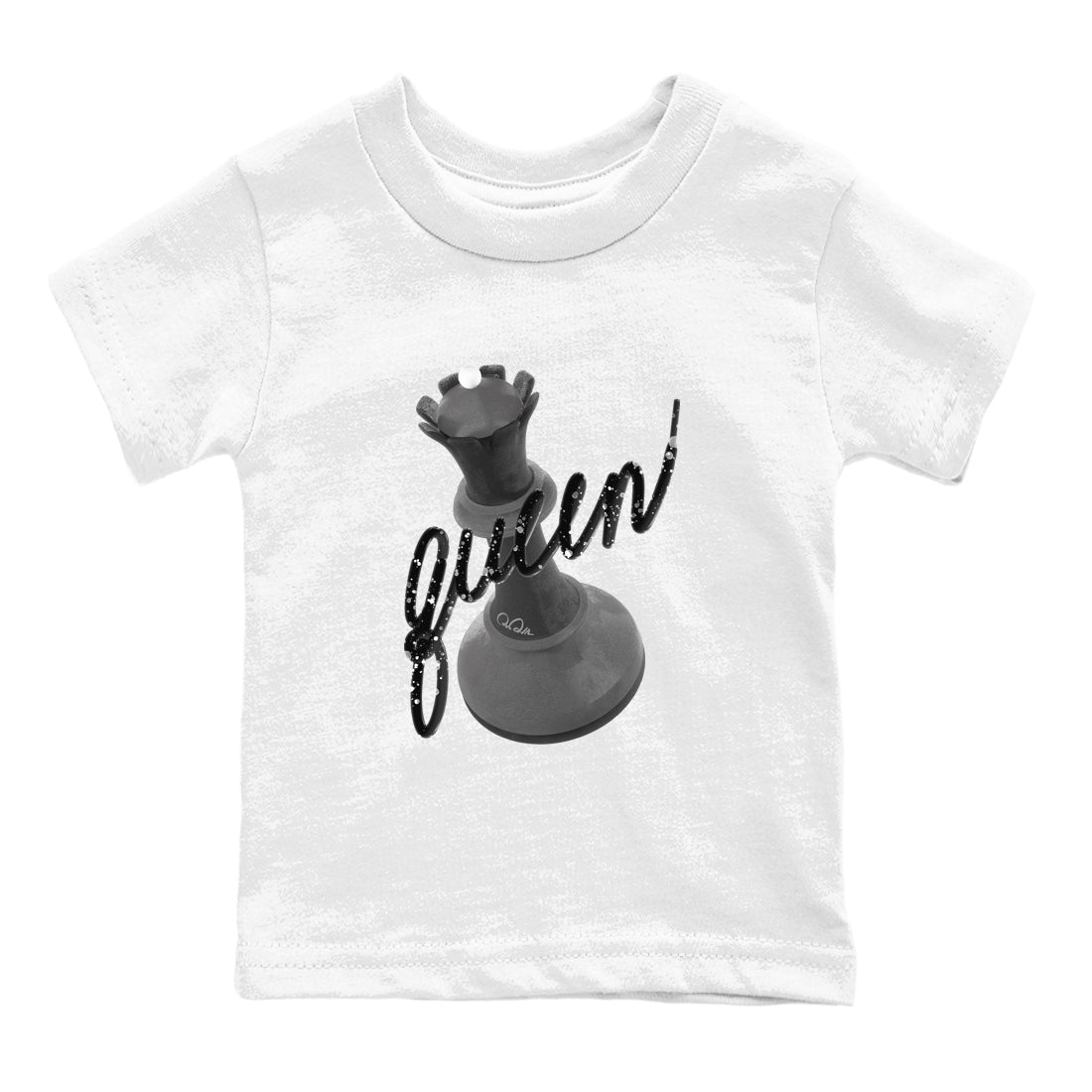 4s Fear shirts to match jordans 3D Queen sneaker match tees Air Jordan 4 Fear match shoes to clothes Drip Gear Zone Youth Baby White 2 tee