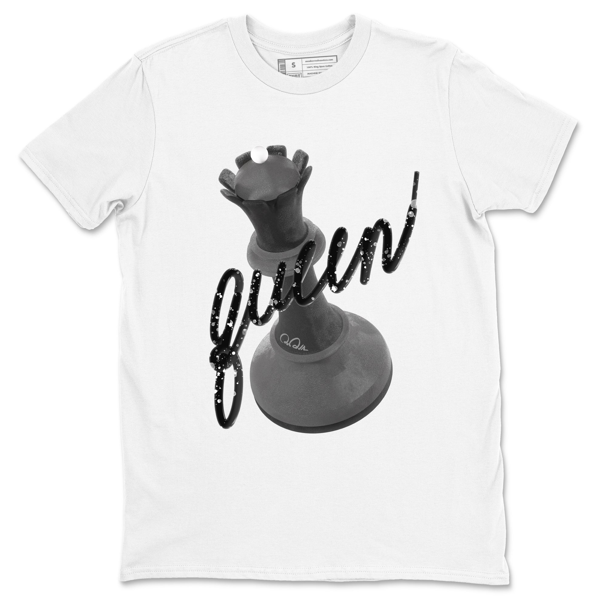 4s Fear shirts to match jordans 3D Queen sneaker match tees Air Jordan 4 Fear match shoes to clothes Drip Gear Zone unisex cotton White 2 shirts
