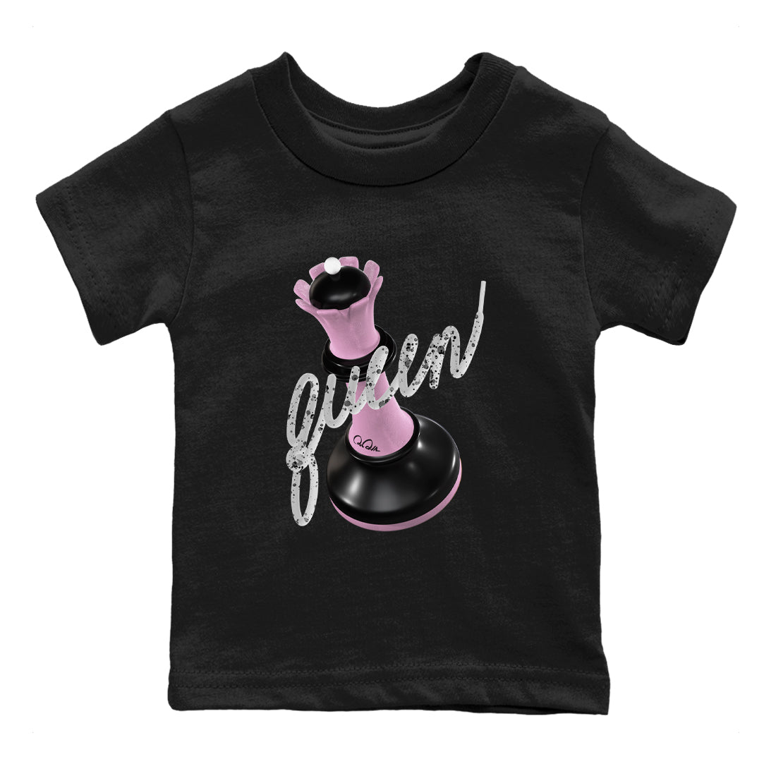 4s Retro Orchid shirts to match jordans 3D Queen sneaker match tees Air Jordan 4 WMNS Orchid match shoes to clothes Drip Gear Zone Youth Baby Black 2 tee