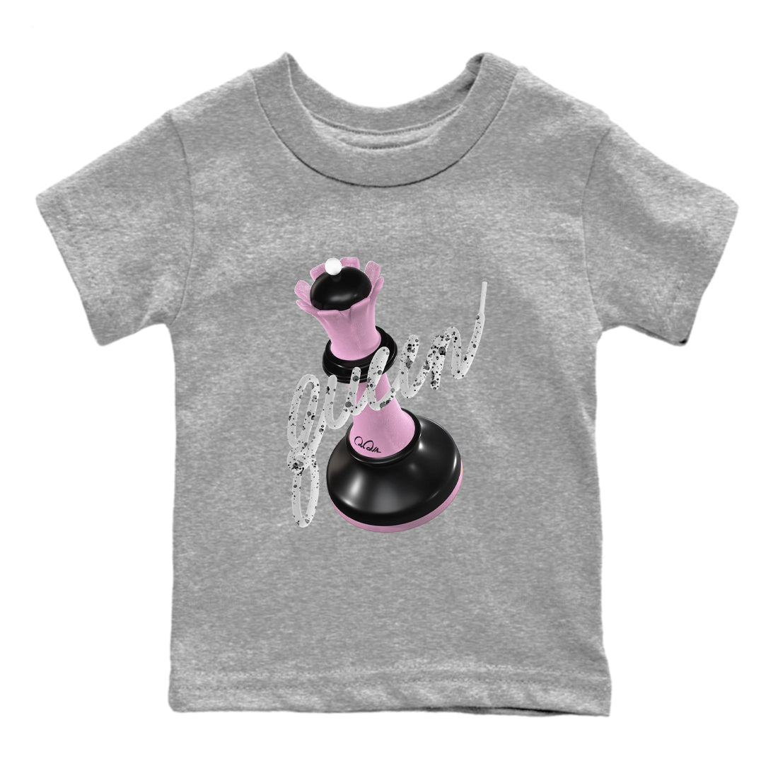 4s Retro Orchid shirts to match jordans 3D Queen sneaker match tees Air Jordan 4 WMNS Orchid match shoes to clothes Drip Gear Zone Youth Baby Heather Grey 2 tee