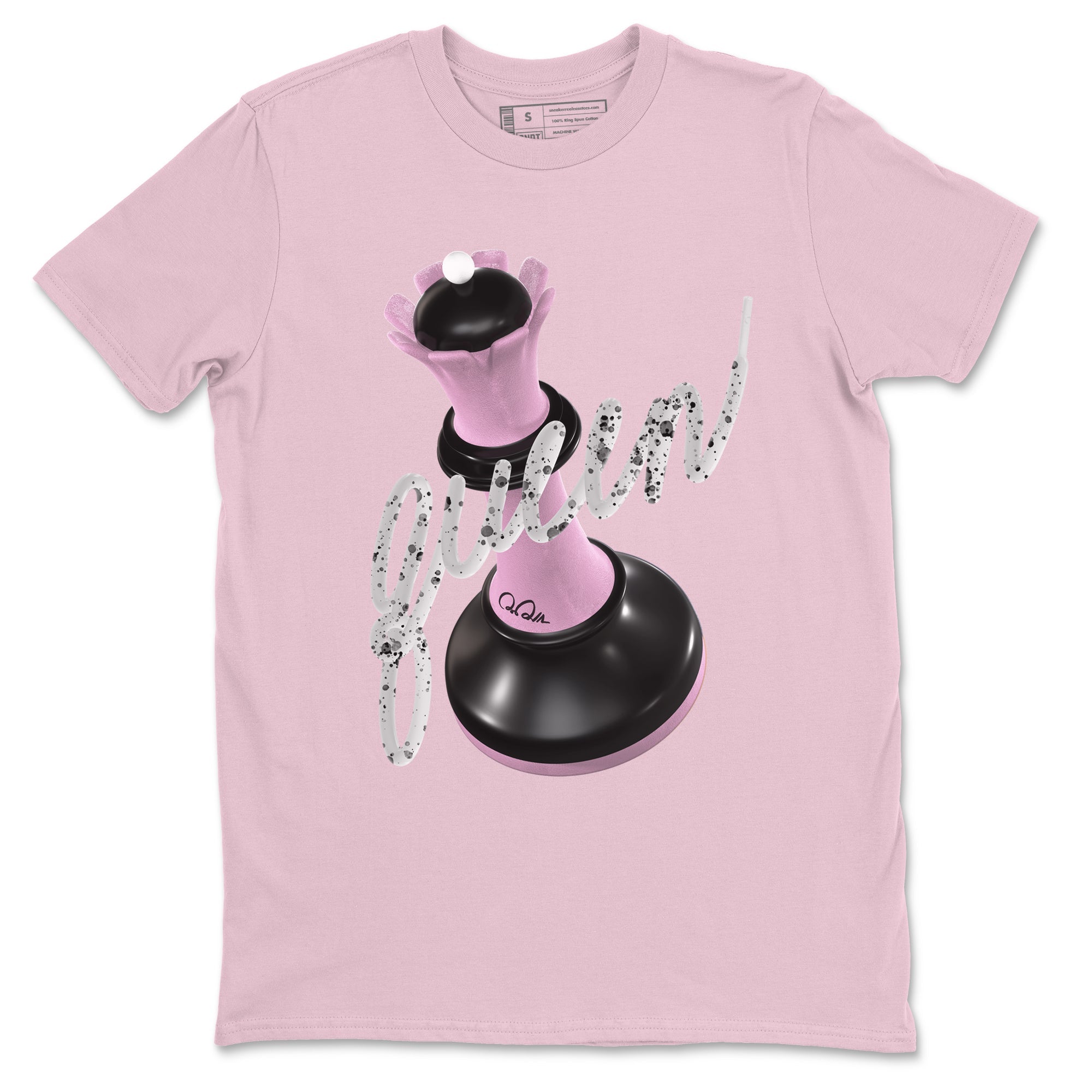4s Retro Orchid shirts to match jordans 3D Queen sneaker match tees Air Jordan 4 WMNS Orchid match shoes to clothes Drip Gear Zone unisex cotton Pink 2 shirts
