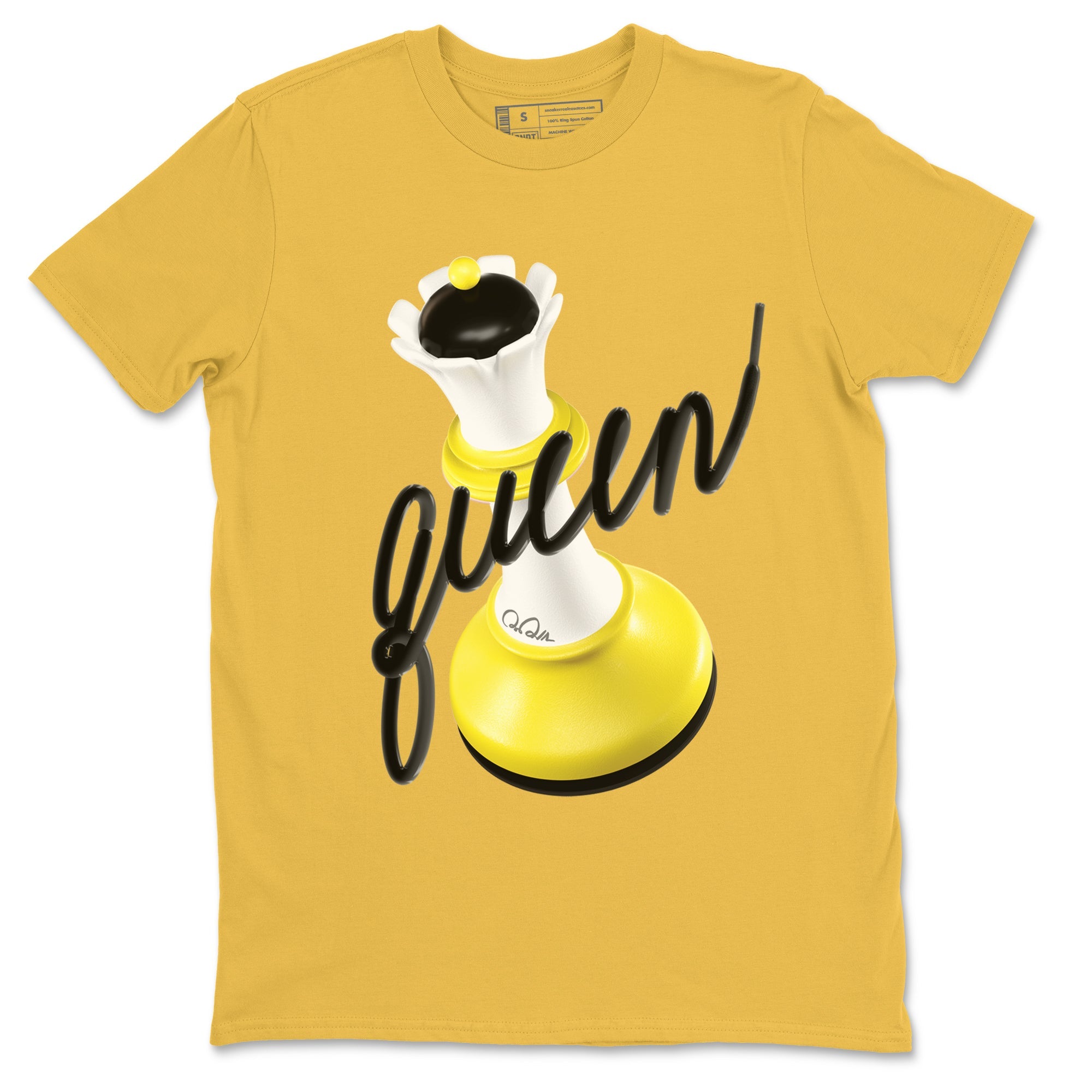 AJ4 Vivid Sulfur shirt to match jordans 3D Queen sneaker tees Air Jordan 4 Vivid Sulfur Drip Gear Zone unisex cotton Daisy 2 crew neck shirt