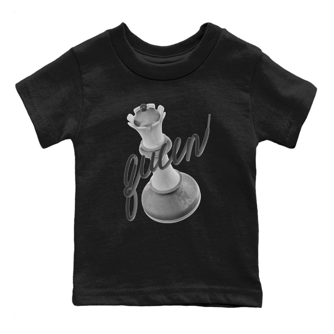4s Wet Cement shirts to match jordans 3D Queen sneaker match tees Air Jordan 4 SE Wet Cement Drip Gear Zone Youth Baby Black 2 crew neck shirts