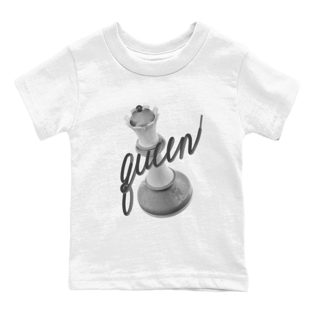 4s Wet Cement shirts to match jordans 3D Queen sneaker match tees Air Jordan 4 SE Wet Cement Drip Gear Zone Youth Baby White 2 crew neck shirts