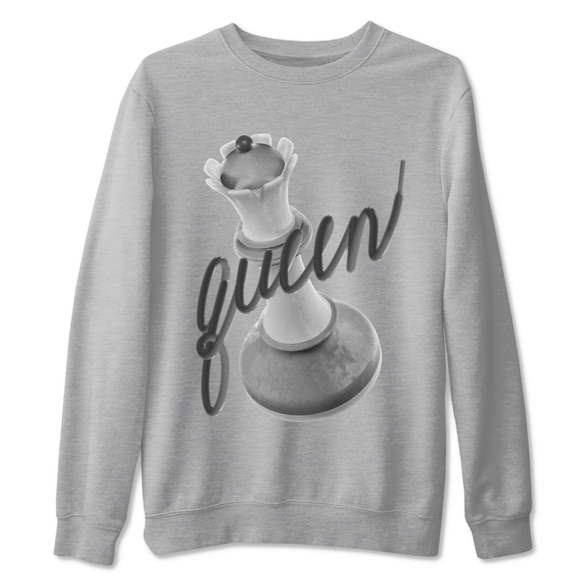 4s Wet Cement shirts to match jordans 3D Queen sneaker match tees Air Jordan 4 SE Wet Cement Drip Gear Zone unisex cotton Heather Grey 2 crew neck shirts
