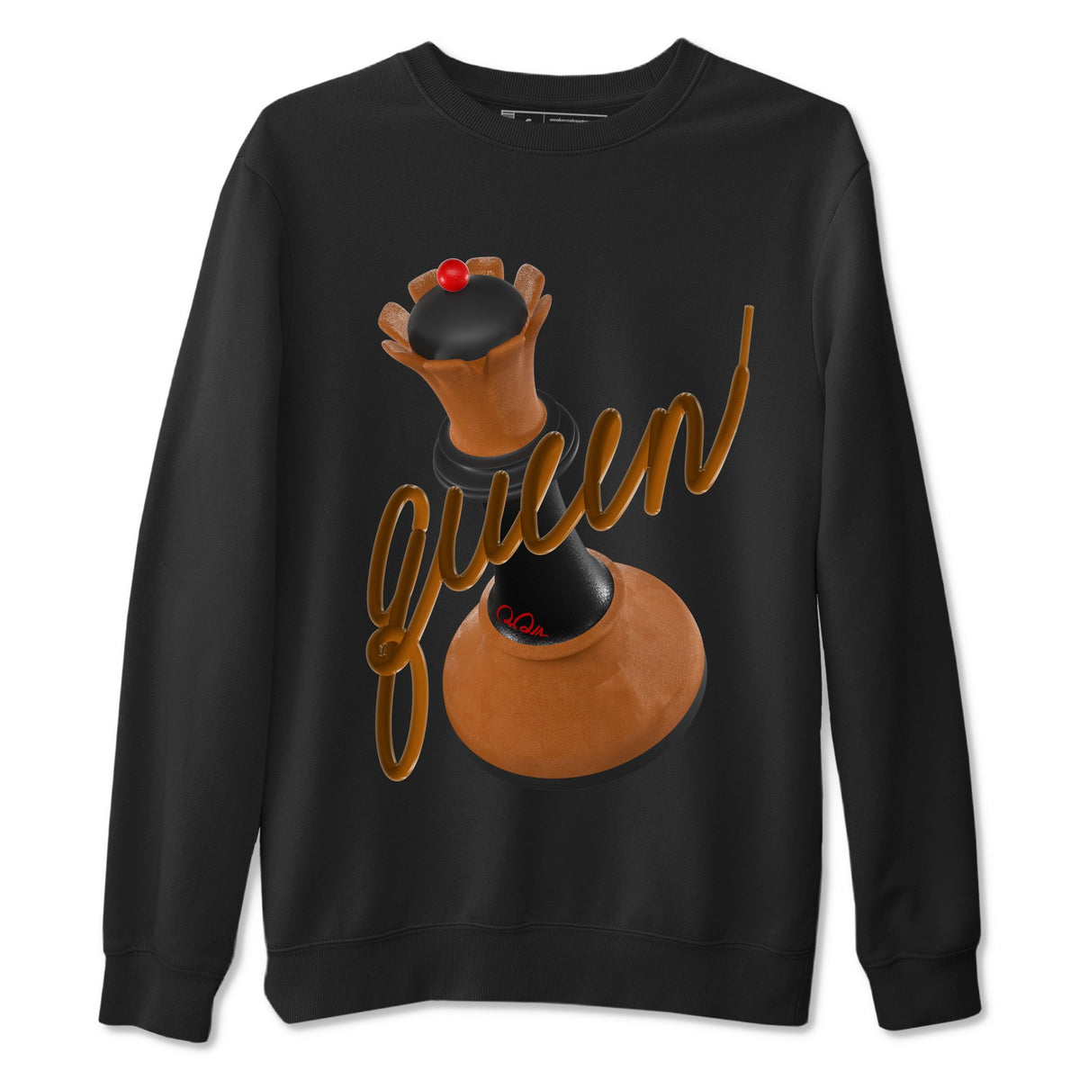5s Archaeo Brown shirts to match jordans 3D Queen sneaker match tees Air Jordan 5 Archaeo Brown match shoes to clothes Drip Gear Zone unisex cotton Black 2 shirts