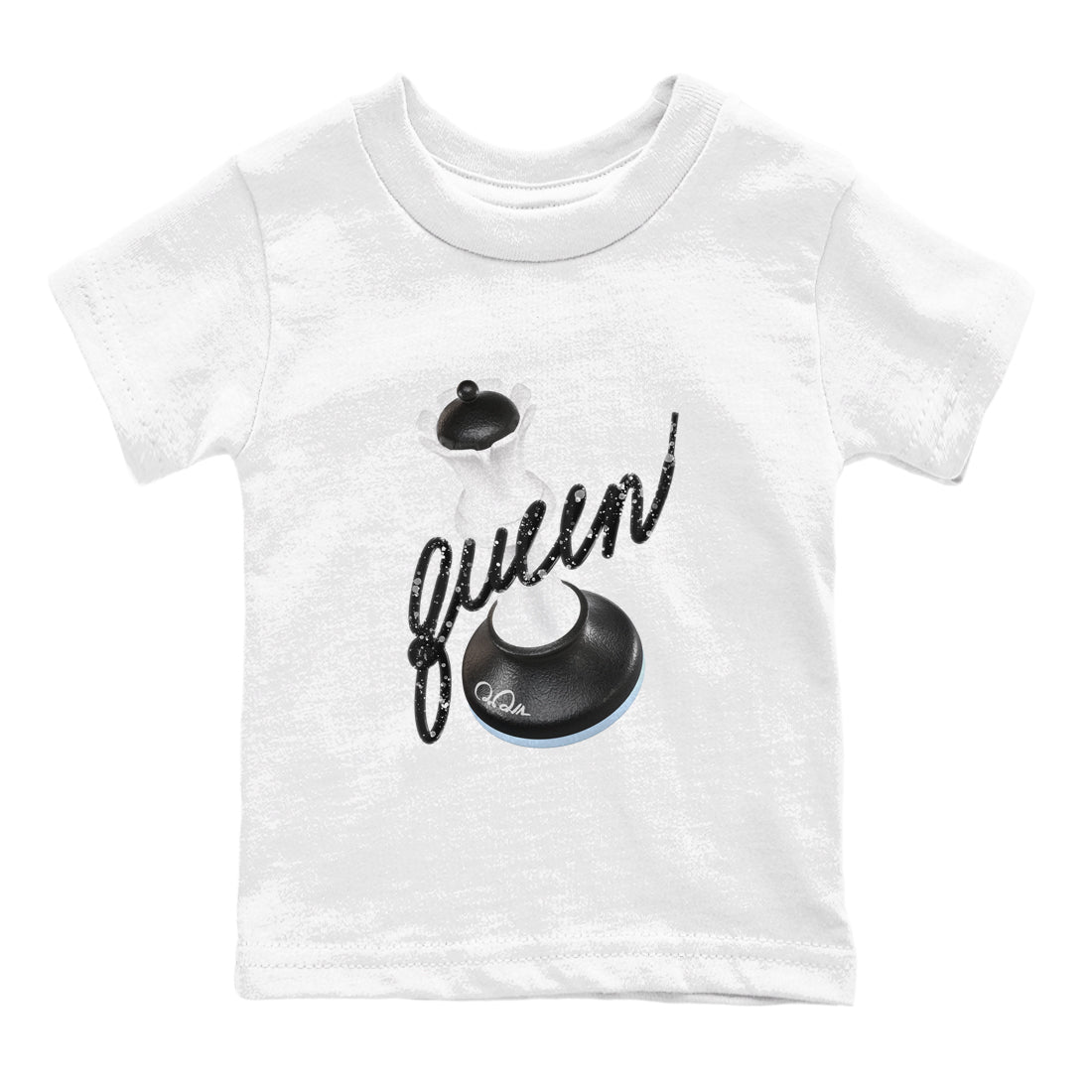 AJ6 White Black shirts to match jordans 3D Queen sneaker match tees Air Jordan 6 White Black Drip Gear Zone streetwear brand Baby and Youth White 2 cotton tee