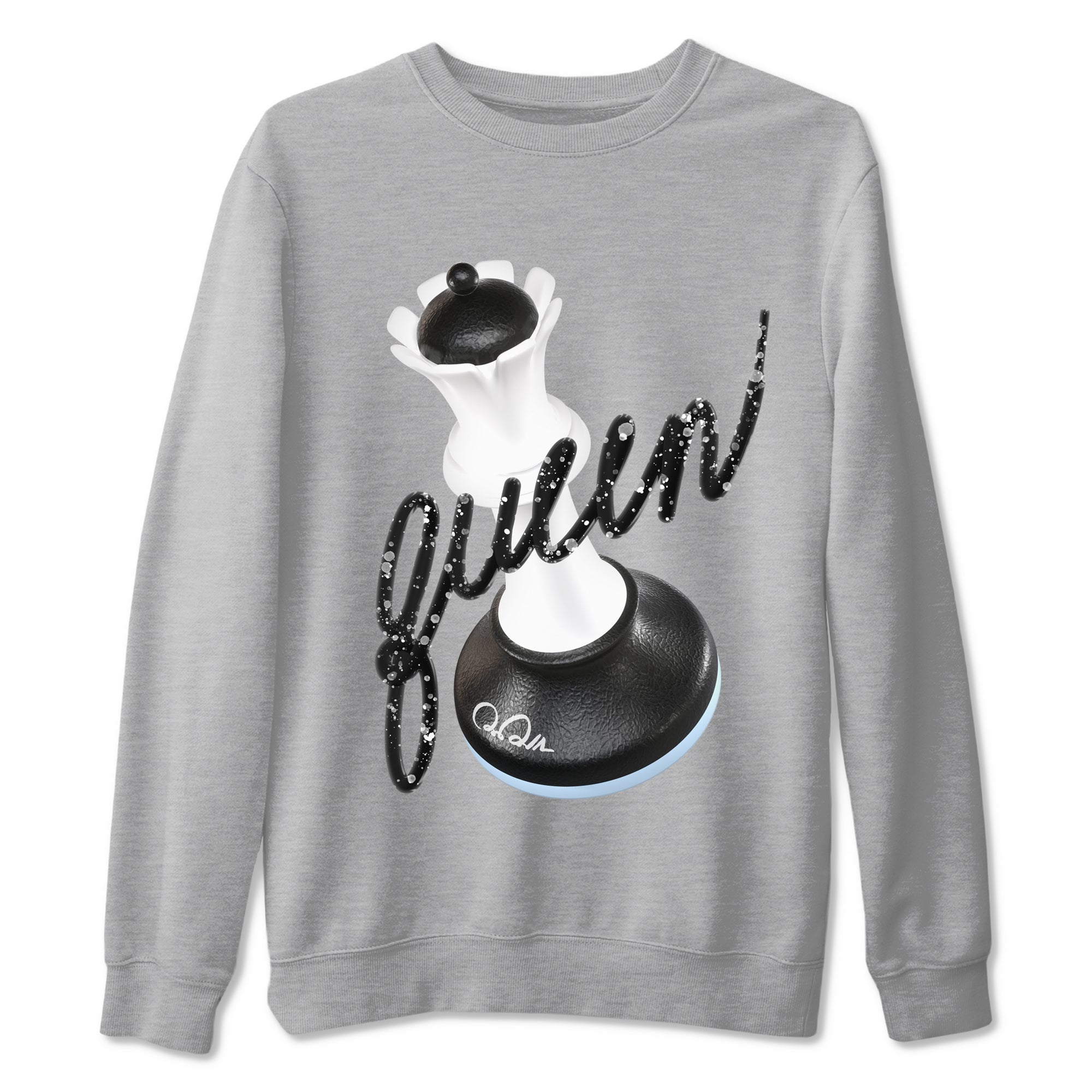 AJ6 White Black shirts to match jordans 3D Queen sneaker match tees Air Jordan 6 White Black Drip Gear Zone streetwear brand Heather Grey 2 unisex cotton tee