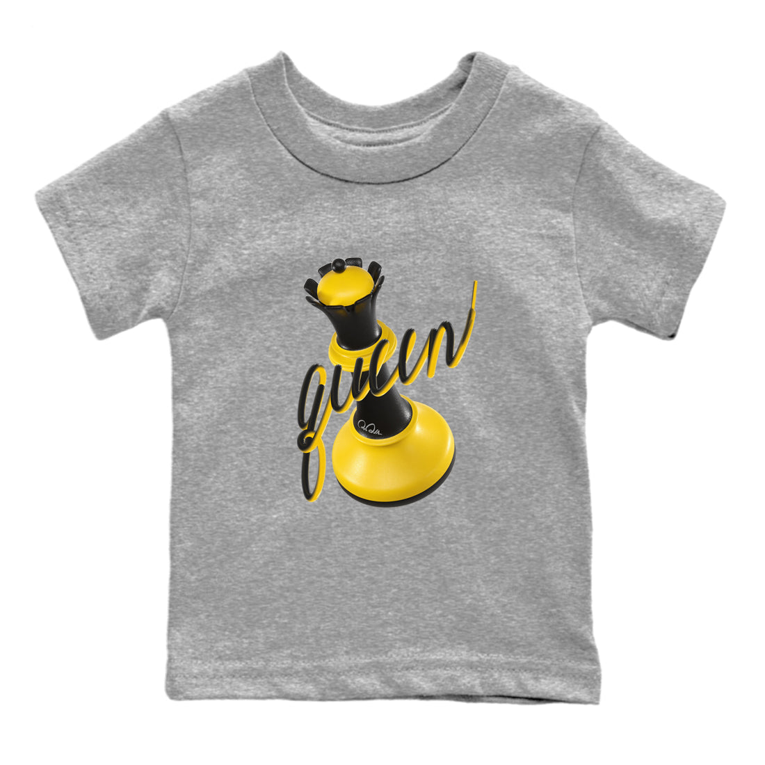 Dunk High Wu Tang shirts to match jordans 3D Queen sneaker match tees Dunk High Wu Tang match shoes to clothes Drip Gear Zone Youth Baby Heather Grey 2 tee