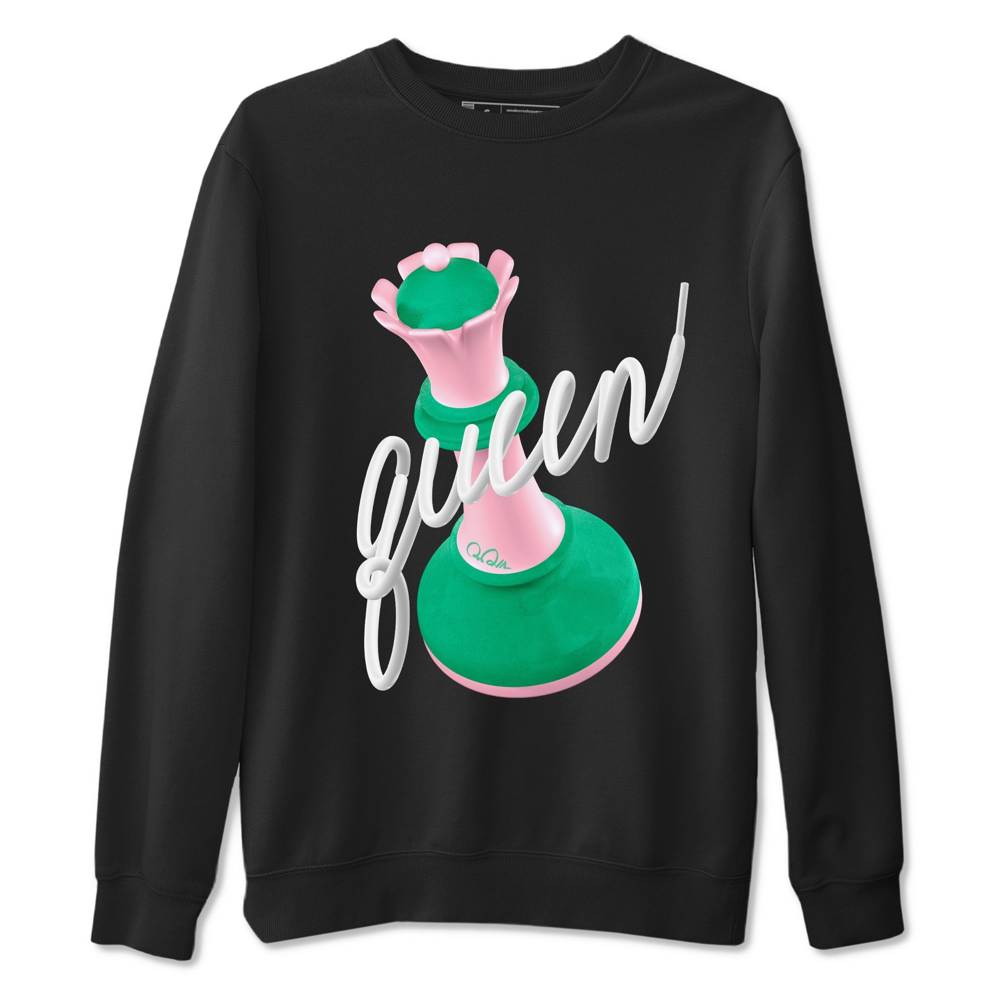 Dunk Low Medium Soft Pink Malachite shirt to match jordans 3D Queen sneaker tees Dunk Retro SE Medium Soft Pink Malachite Drip Gear Zone unisex cotton Black 2 crew neck shirt