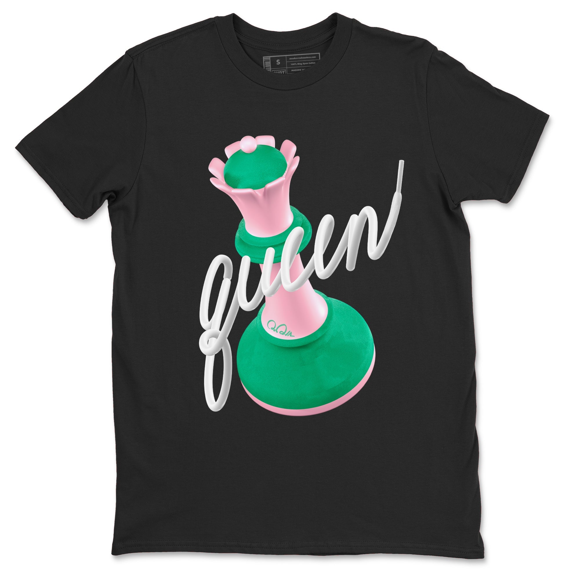 Dunk Low Medium Soft Pink Malachite shirt to match jordans 3D Queen sneaker tees Dunk Retro SE Medium Soft Pink Malachite Drip Gear Zone unisex cotton Black 2 crew neck shirt