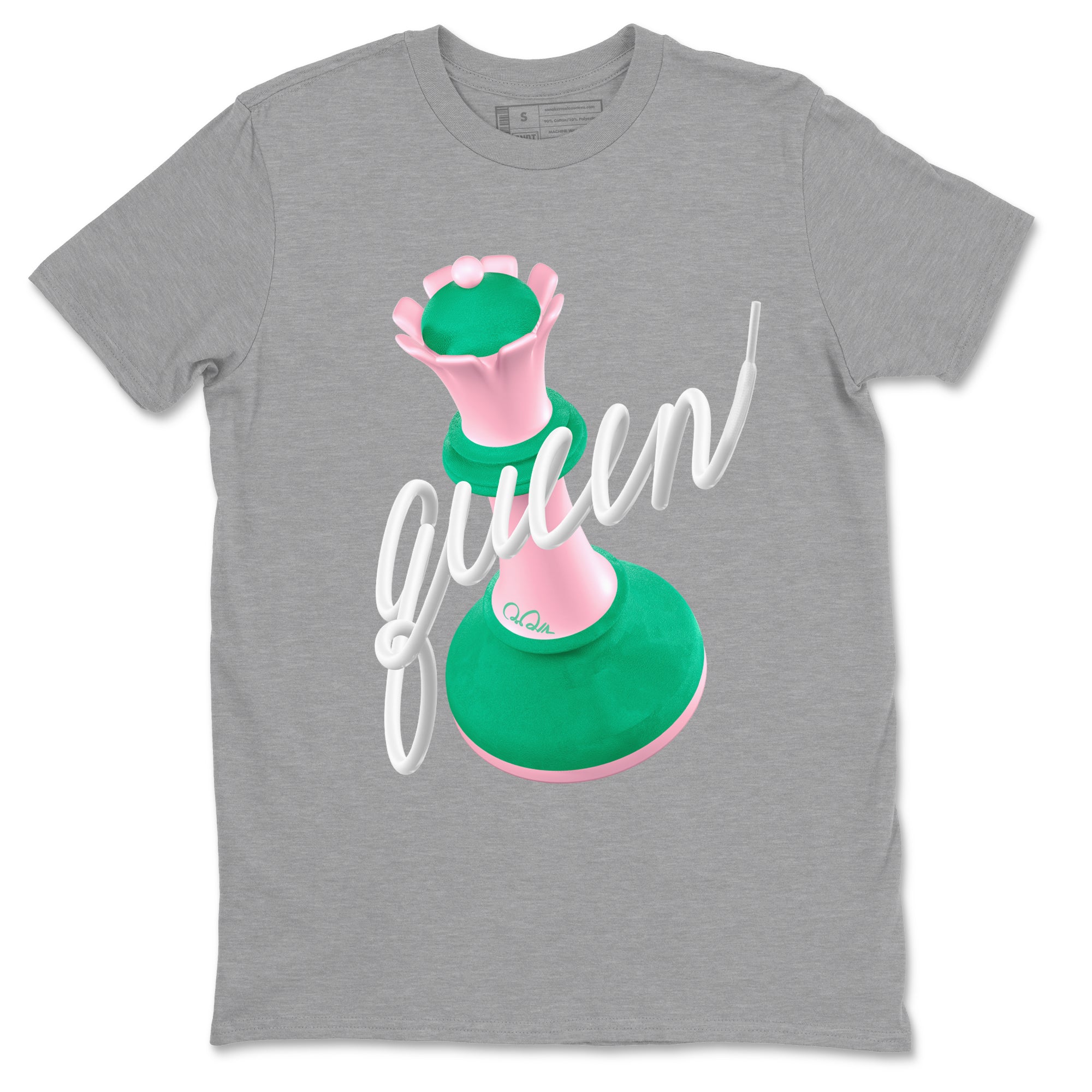 Dunk Low Medium Soft Pink Malachite shirt to match jordans 3D Queen sneaker tees Dunk Retro SE Medium Soft Pink Malachite Drip Gear Zone unisex cotton Heather Grey 2 crew neck shirt