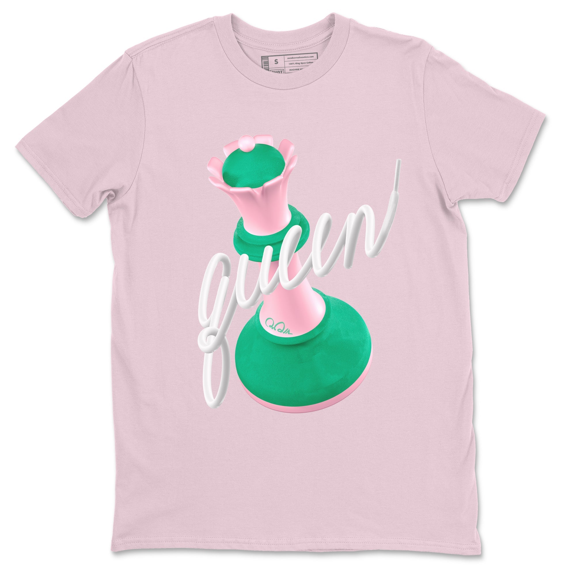 Dunk Low Medium Soft Pink Malachite shirt to match jordans 3D Queen sneaker tees Dunk Retro SE Medium Soft Pink Malachite Drip Gear Zone unisex cotton Pink 2 crew neck shirt