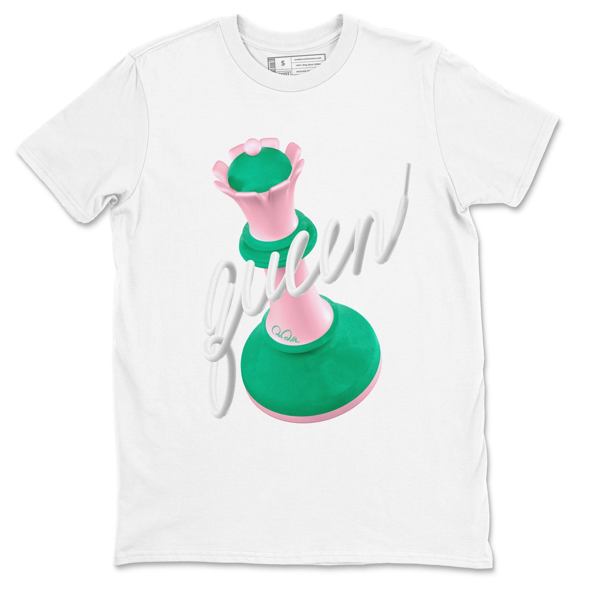 Dunk Low Medium Soft Pink Malachite shirt to match jordans 3D Queen sneaker tees Dunk Retro SE Medium Soft Pink Malachite Drip Gear Zone unisex cotton White 2 crew neck shirt