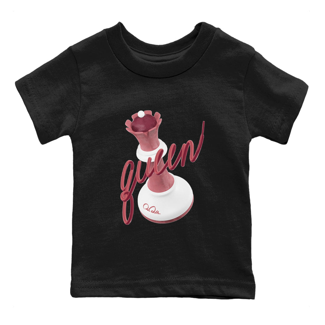 Dunk Valentines Day 2024 shirt to match jordans 3D Queen sneaker tees Dunk Happy Valentines Day 2024 Drip Gear Zone Baby Toddler Black 2 T-Shirt