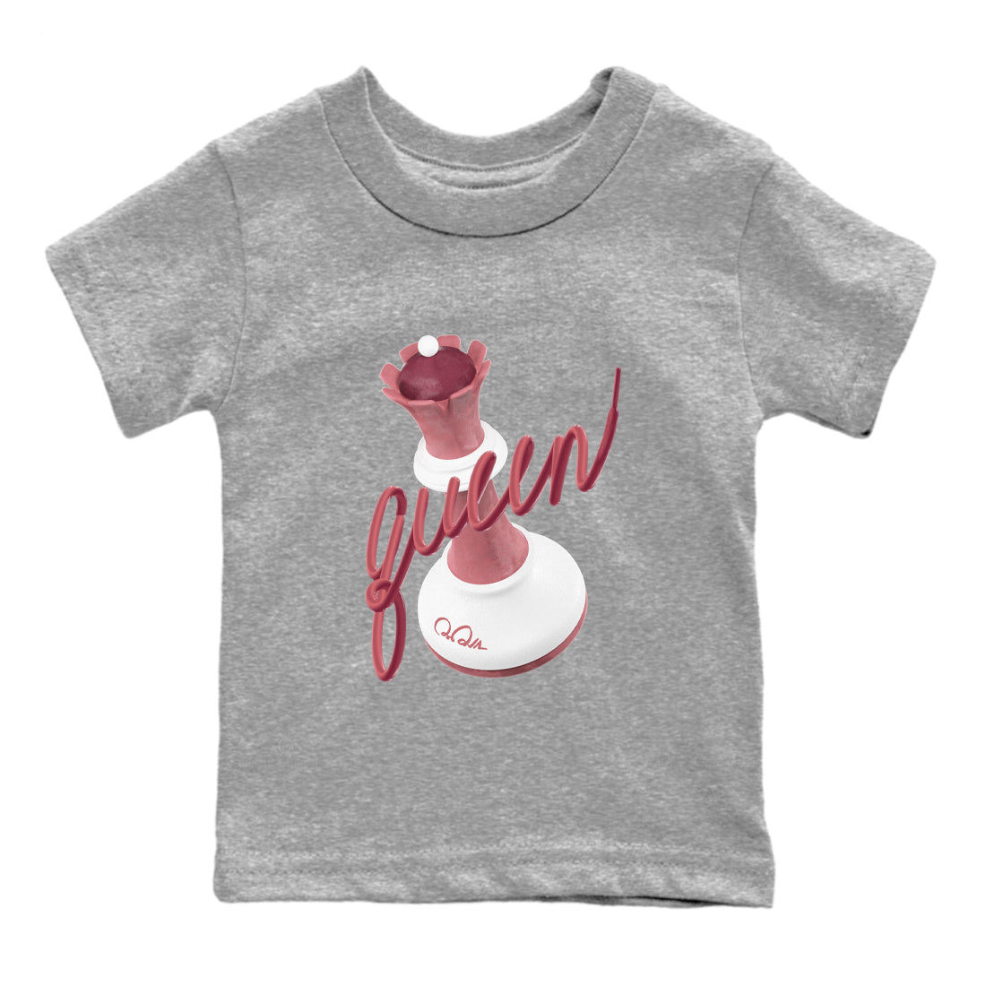 Dunk Valentines Day 2024 shirt to match jordans 3D Queen sneaker tees Dunk Happy Valentines Day 2024 Drip Gear Zone Baby Toddler Heather Grey 2 T-Shirt