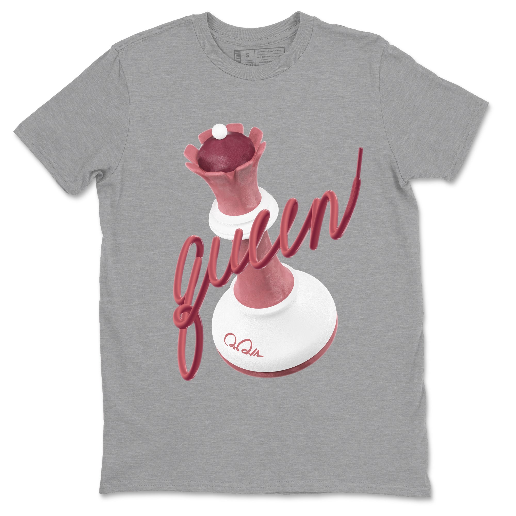Dunk Valentines Day 2024 shirt to match jordans 3D Queen sneaker tees Dunk Happy Valentines Day 2024 Drip Gear Zone Unisex Heather Grey 2 T-Shirt