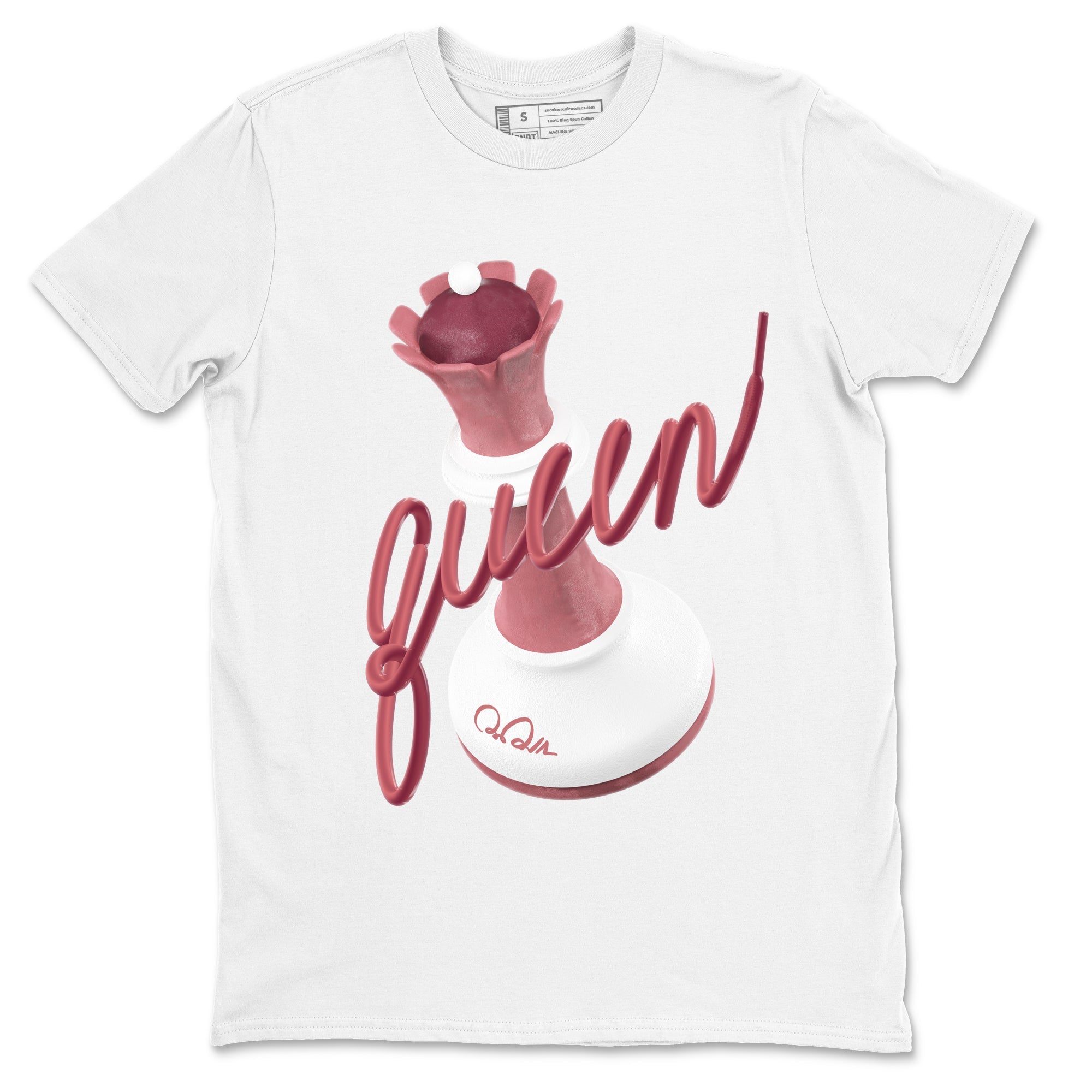 Dunk Valentines Day 2024 shirt to match jordans 3D Queen sneaker tees Dunk Happy Valentines Day 2024 Drip Gear Zone Unisex White 2 T-Shirt