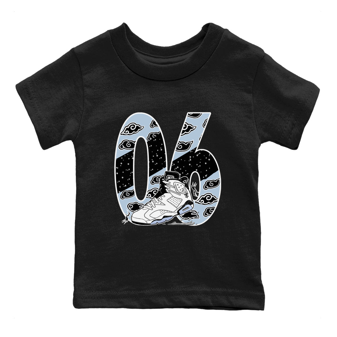 6s Reverse Cookies shirt to match jordans Aggressive Dribble sneaker tees Air Jordan 6 Reverse Cookies SNRT sneaker release tees baby toddler Black 2 cotton Shirt