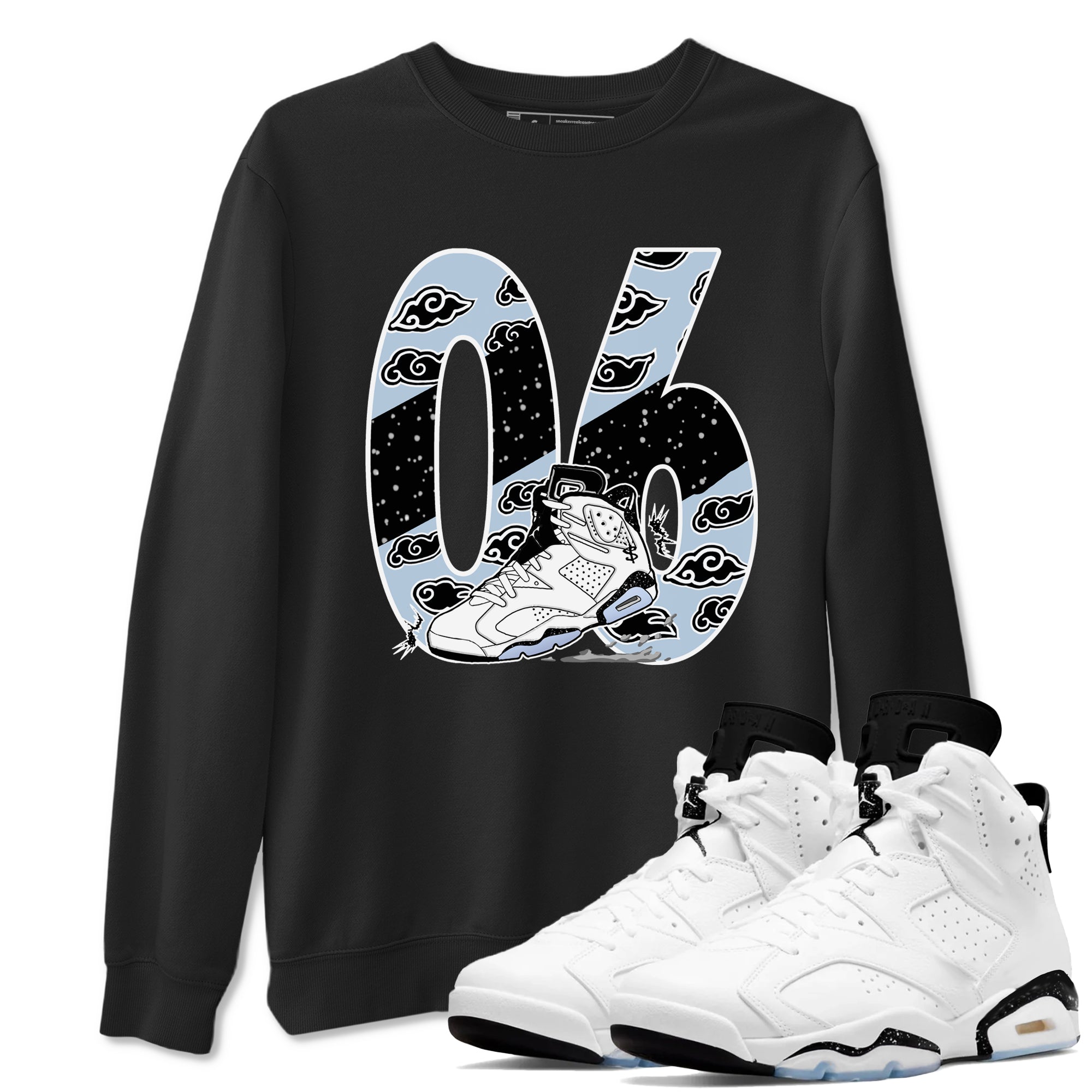 6s Reverse Cookies shirt to match jordans Aggressive Dribble sneaker tees Air Jordan 6 Reverse Cookies SNRT Sneaker Release Tees unisex cotton Black 1 crew neck shirt