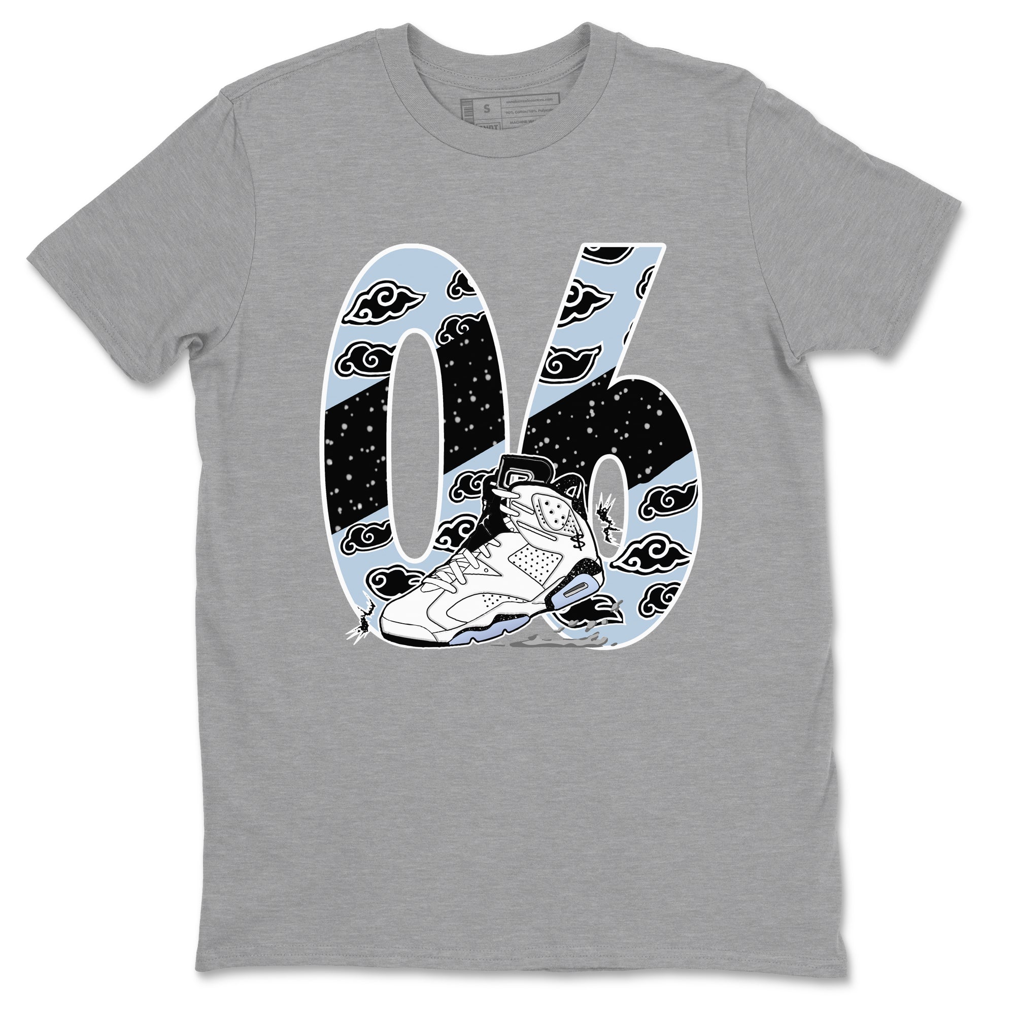6s Reverse Cookies shirt to match jordans Aggressive Dribble sneaker tees Air Jordan 6 Reverse Cookies SNRT Sneaker Release Tees unisex cotton Heather Grey 2 crew neck shirt
