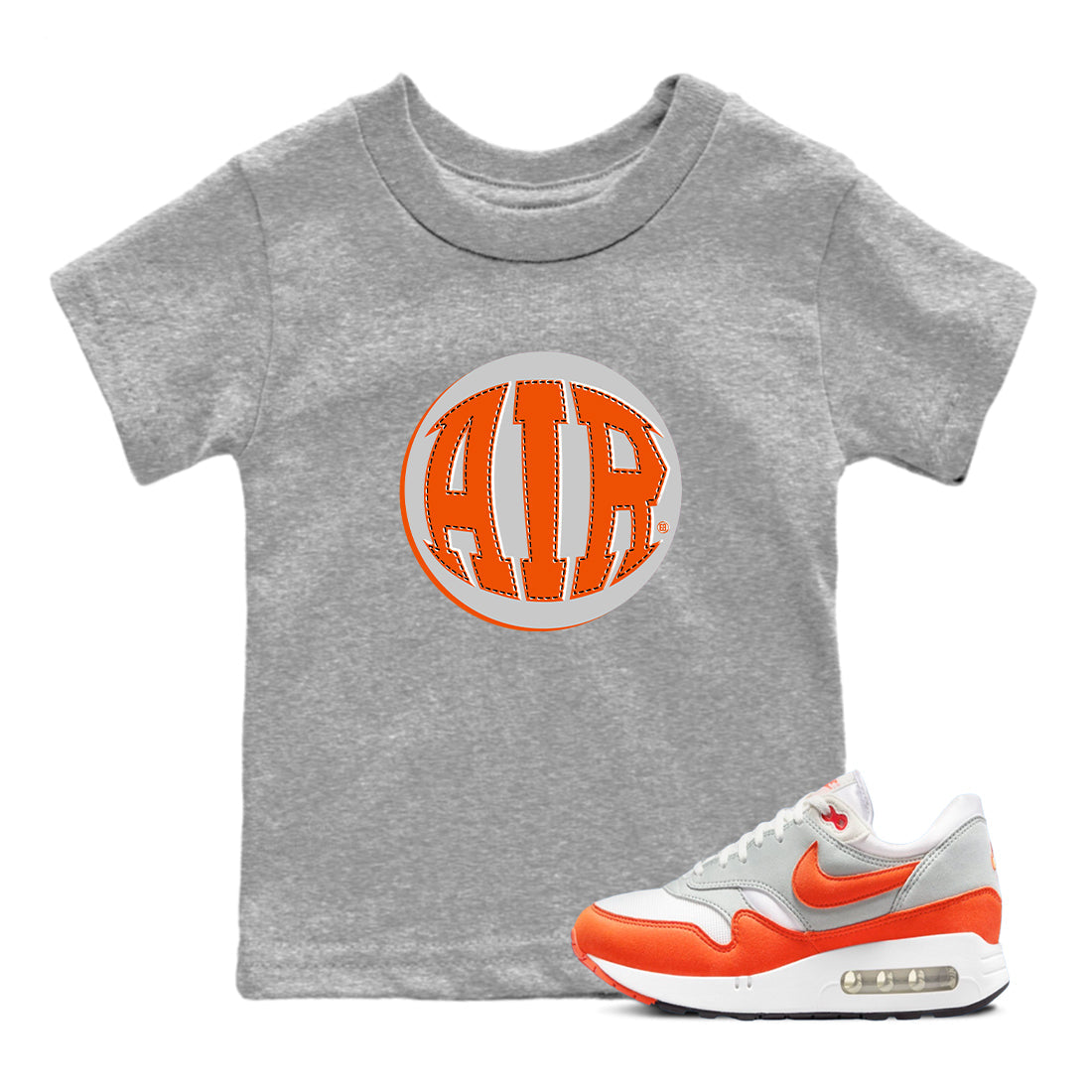 Air Max 1 OG '86 'Summit White and Cosmic Clay shirts to match jordans AIR sneaker match tees Air Max 1 Cosmic Clay match shoes to clothes Drip Gear Zone Youth Baby Heather Grey 1 tee