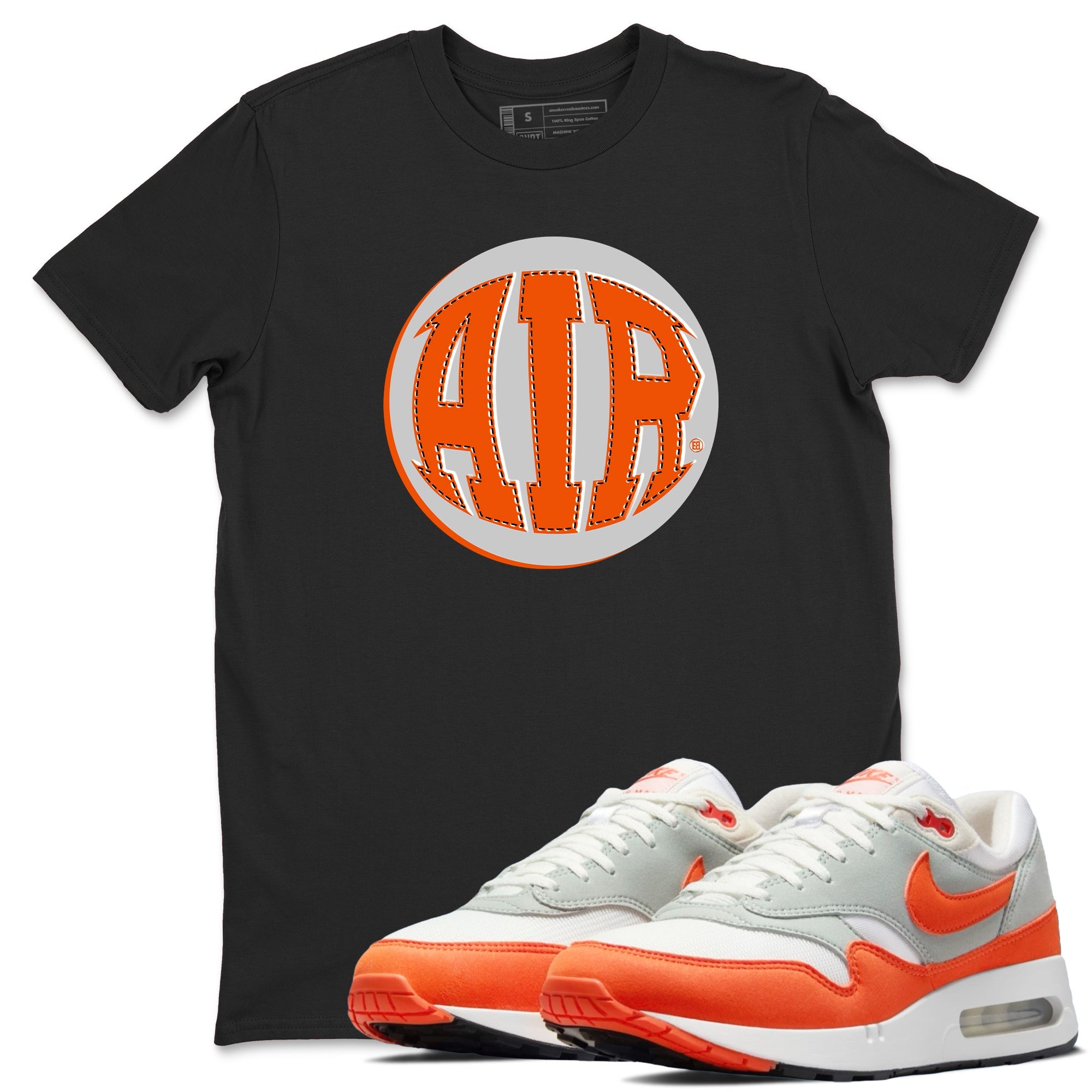 Air Max 1 OG '86 'Summit White and Cosmic Clay shirts to match jordans AIR sneaker match tees Air Max 1 Cosmic Clay match shoes to clothes Drip Gear Zone unisex cotton Black 1 shirts