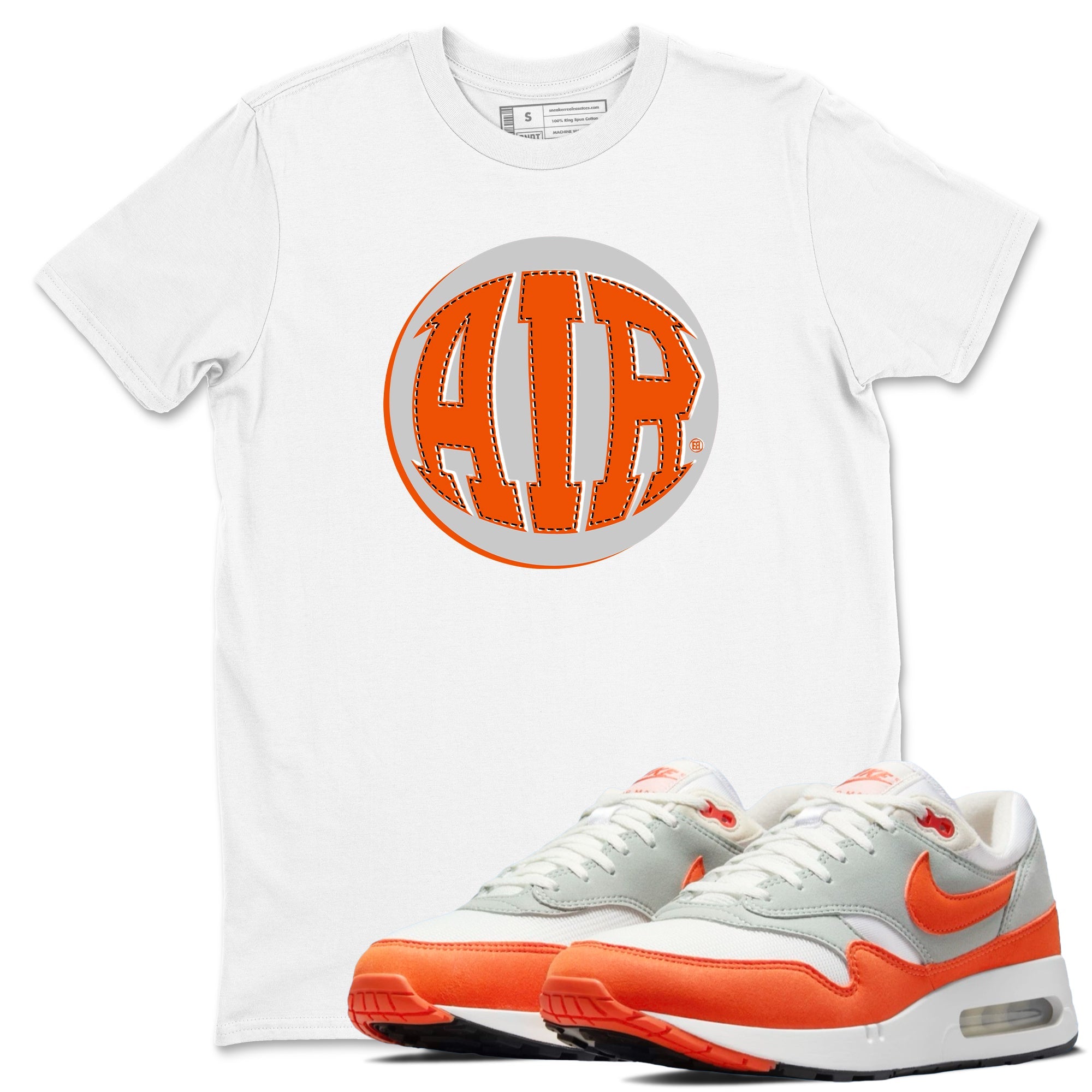 Air Max 1 OG '86 'Summit White and Cosmic Clay shirts to match jordans AIR sneaker match tees Air Max 1 Cosmic Clay match shoes to clothes Drip Gear Zone unisex cotton White 1 shirts