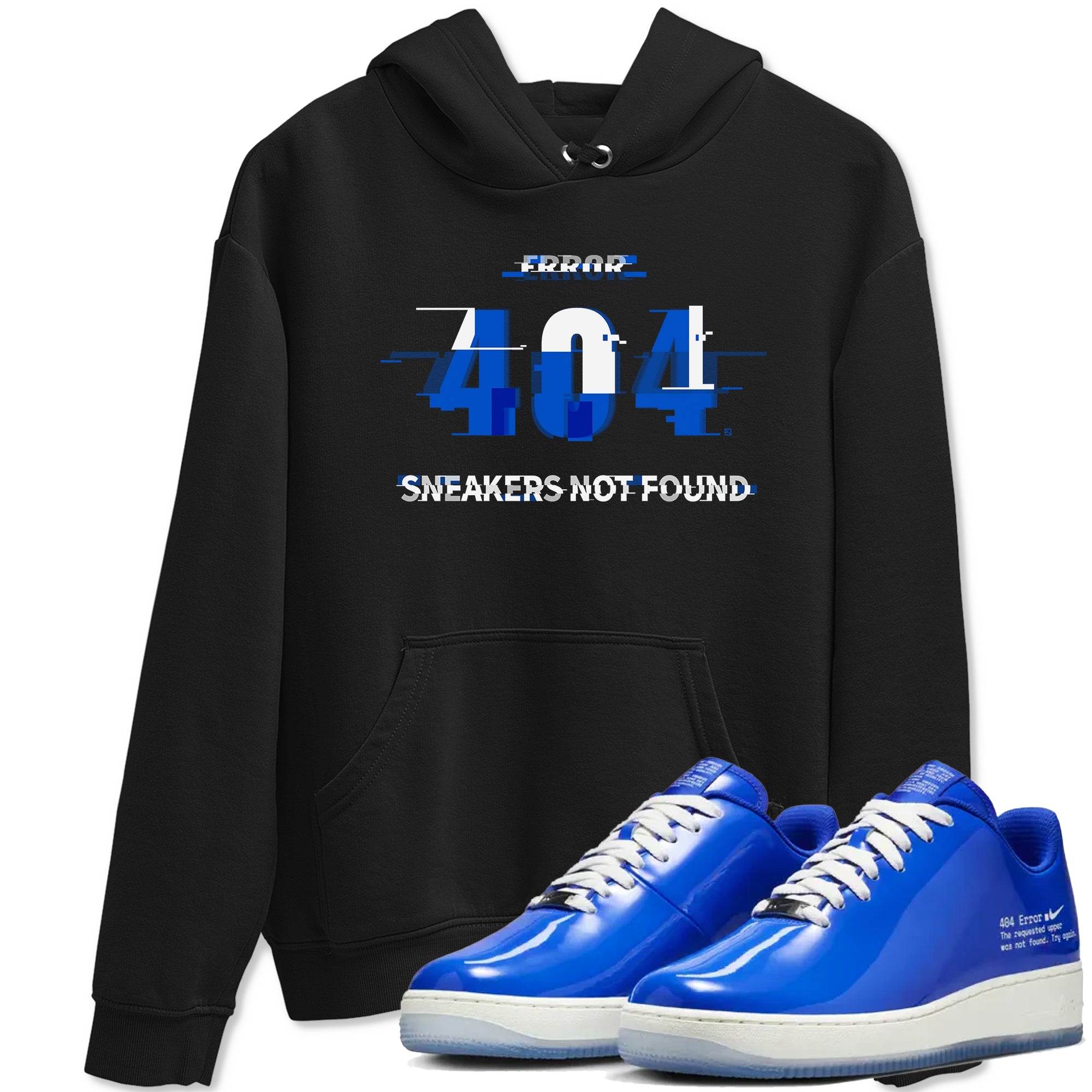  shirt to match jordans Air Force 1 404 Error sneaker tees  Drip Gear Zone unisex cotton Black 1 crew neck shirt