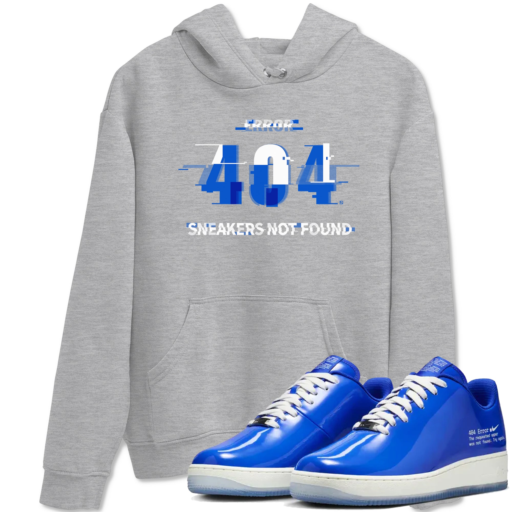  shirt to match jordans Air Force 1 404 Error sneaker tees  Drip Gear Zone unisex cotton Heather Grey 1 crew neck shirt