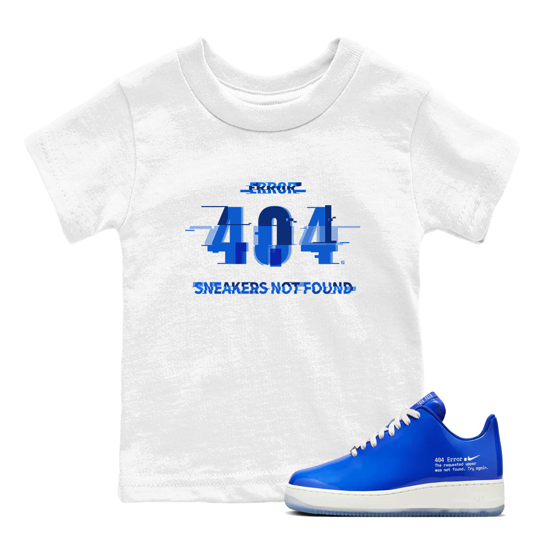  shirt to match jordans Air Force 1 404 Error sneaker tees  Drip Gear Zone baby toddler White 1 cotton Shirt