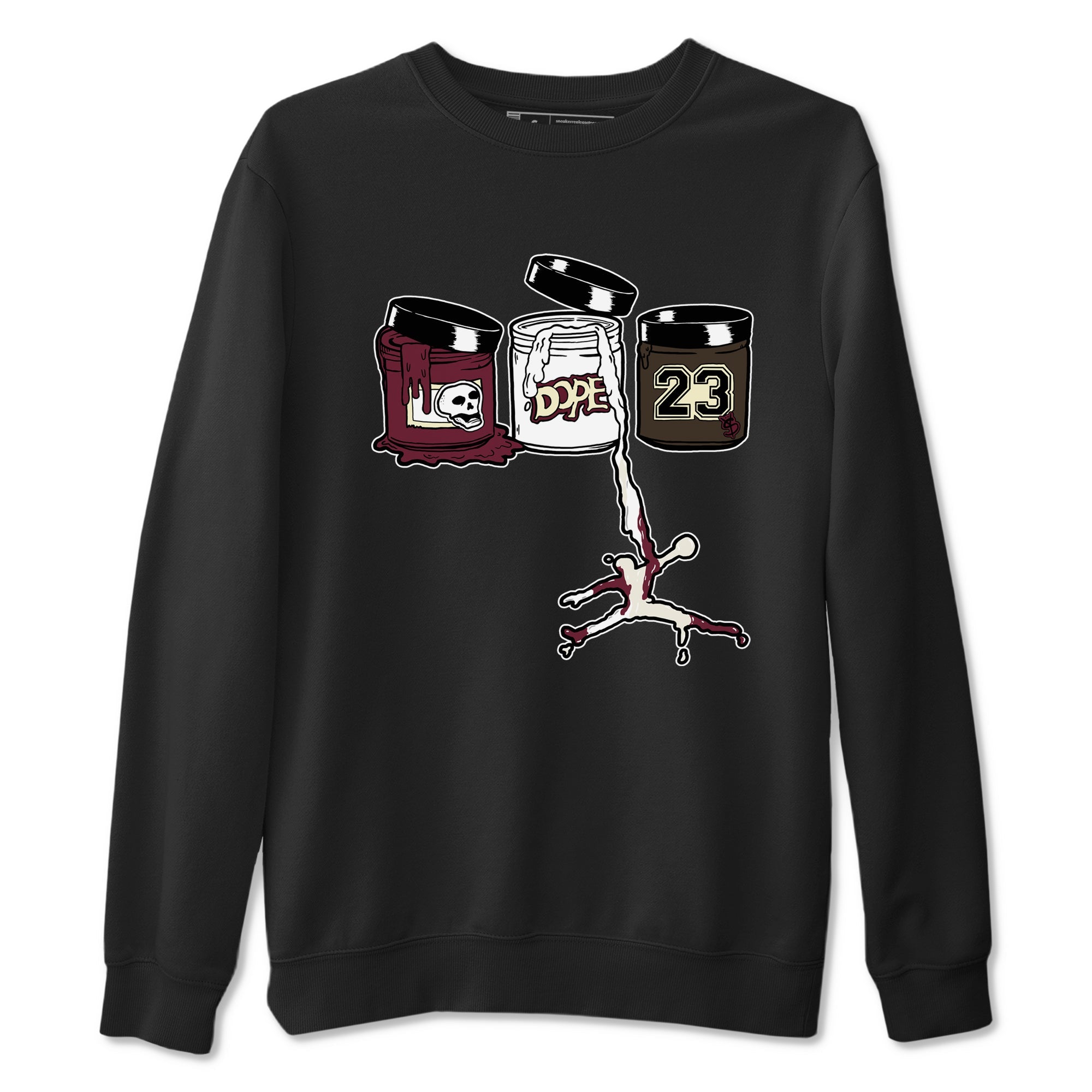 3s A Ma Maniere x Burgundy Crush Shirts To Match Jordans Jordan Paint sneaker match tees Air Jordan 3 A Ma Maniere x Burgundy Crush Tee Drip Gear Zone unisex cotton Black 2 crew neck shirts